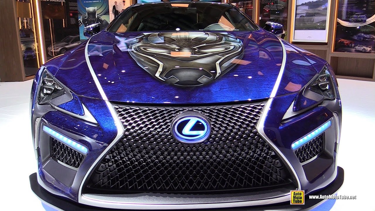 Black Panther Lexus Lc 500 2018 Wallpapers