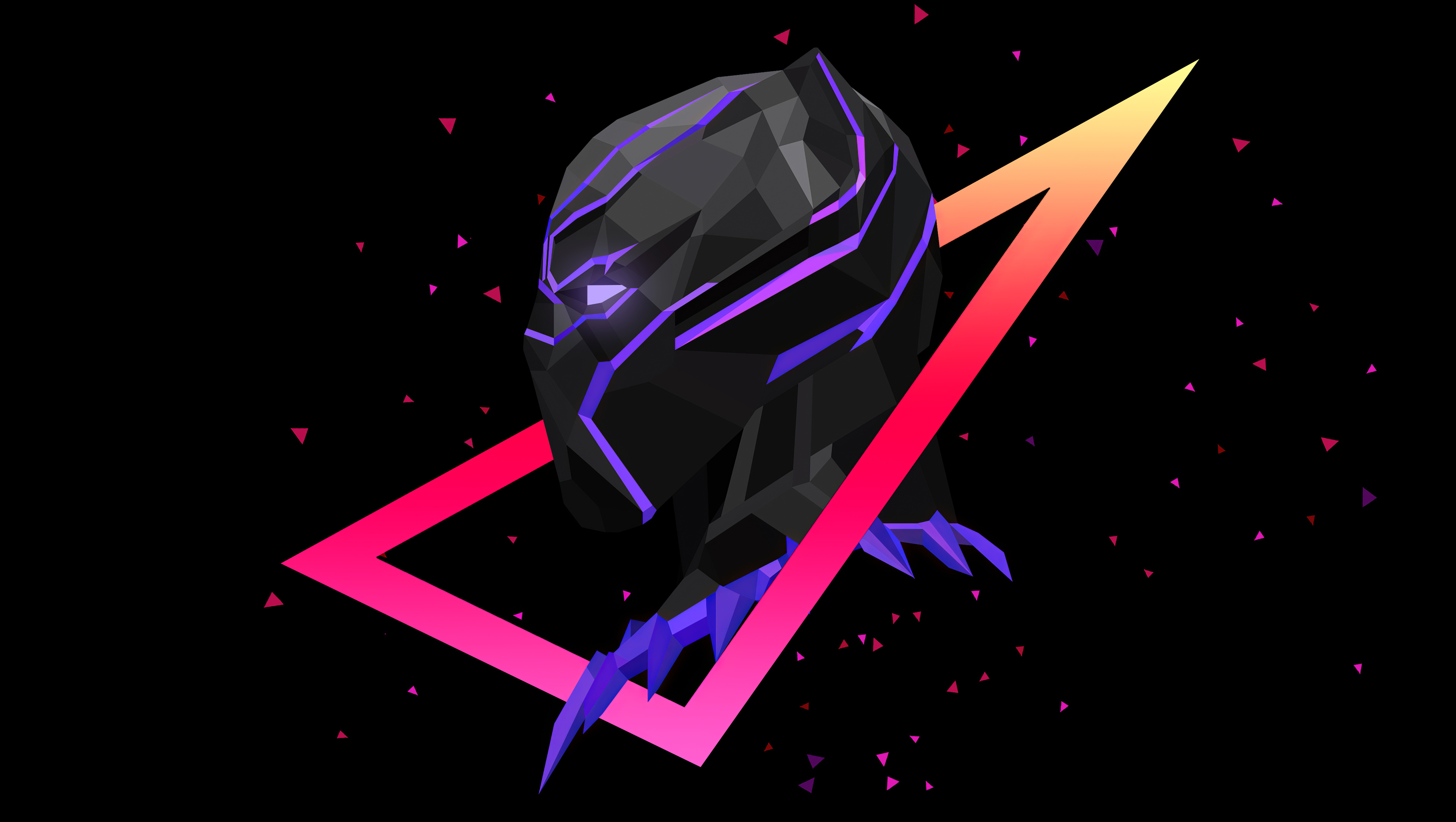 Black Panther Minimal Artwork Wallpapers