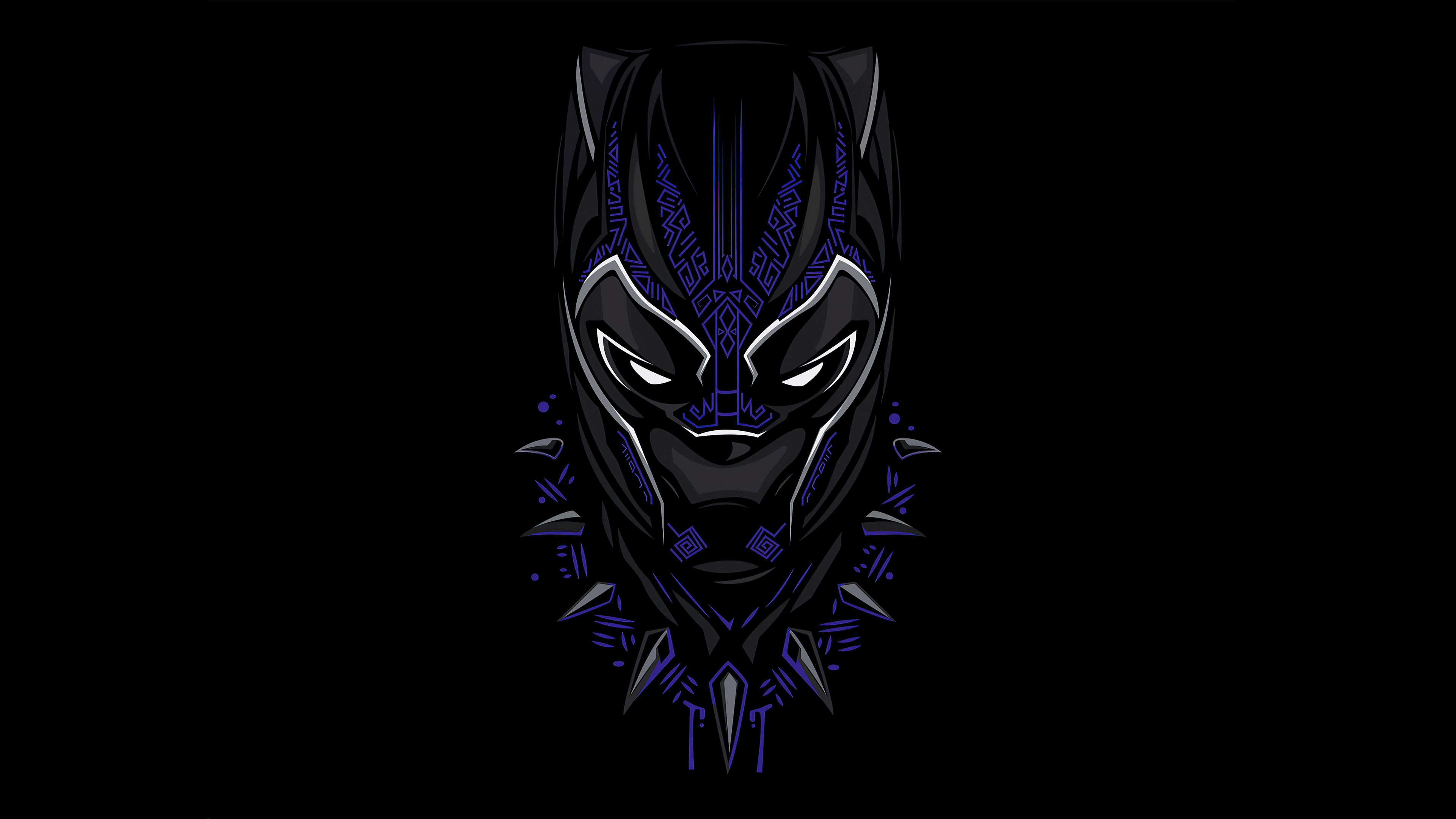 Black Panther Minimal Mask Wallpapers