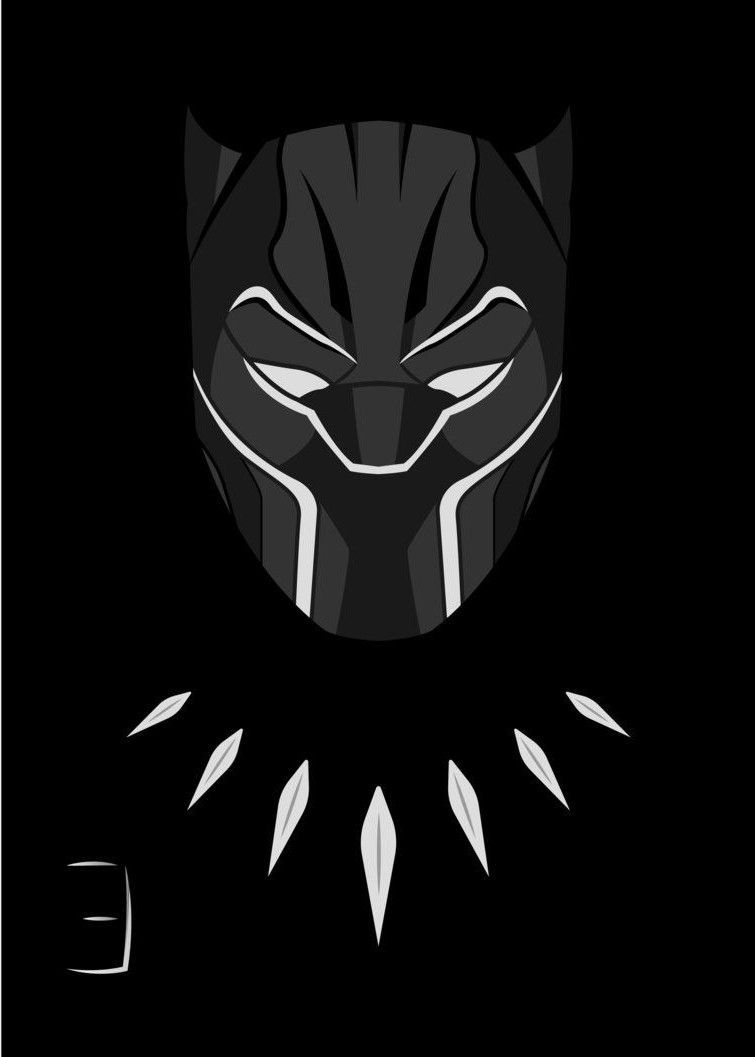 Black Panther Minimal Mask Wallpapers