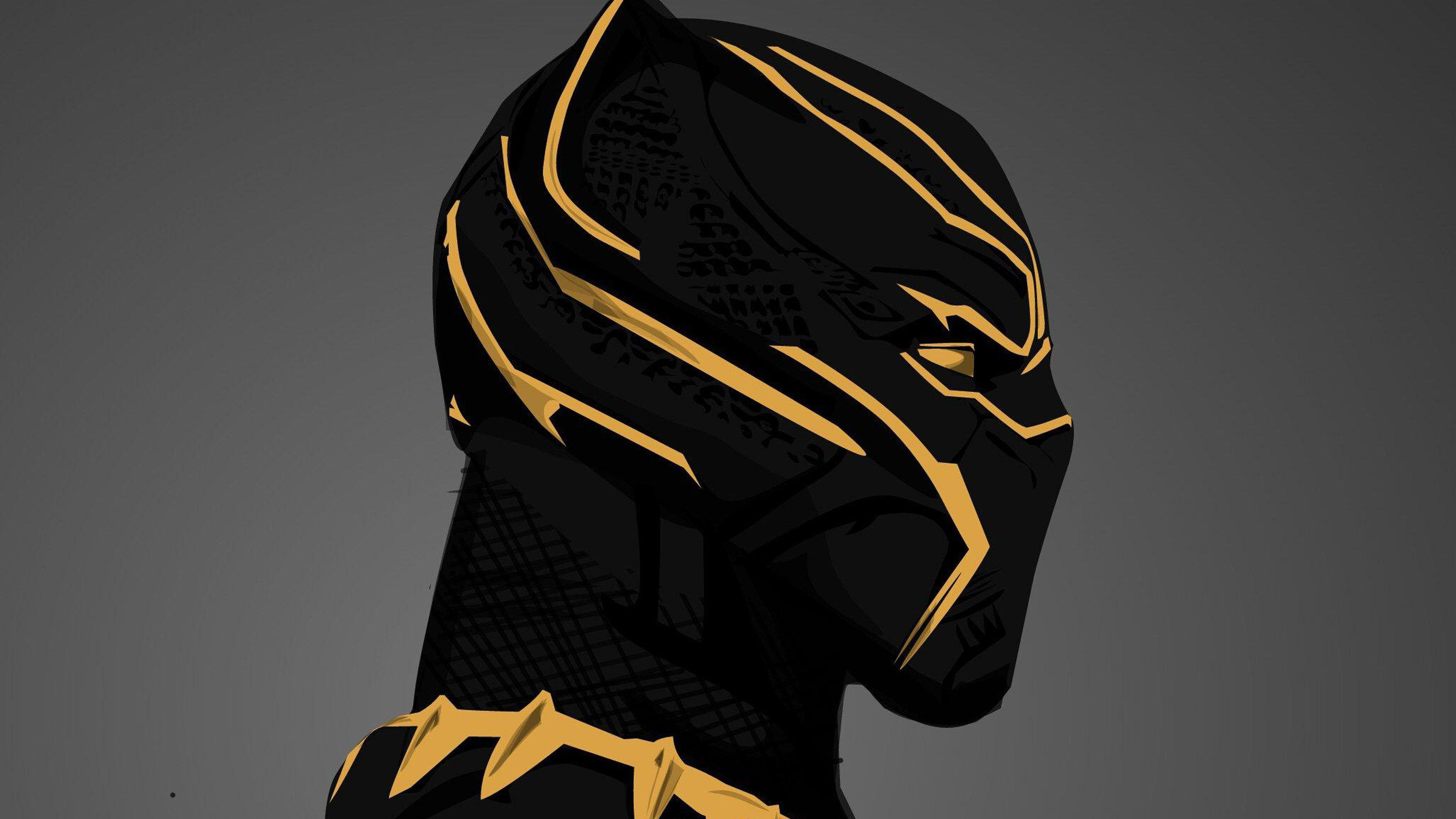 Black Panther Minimal Mask Wallpapers