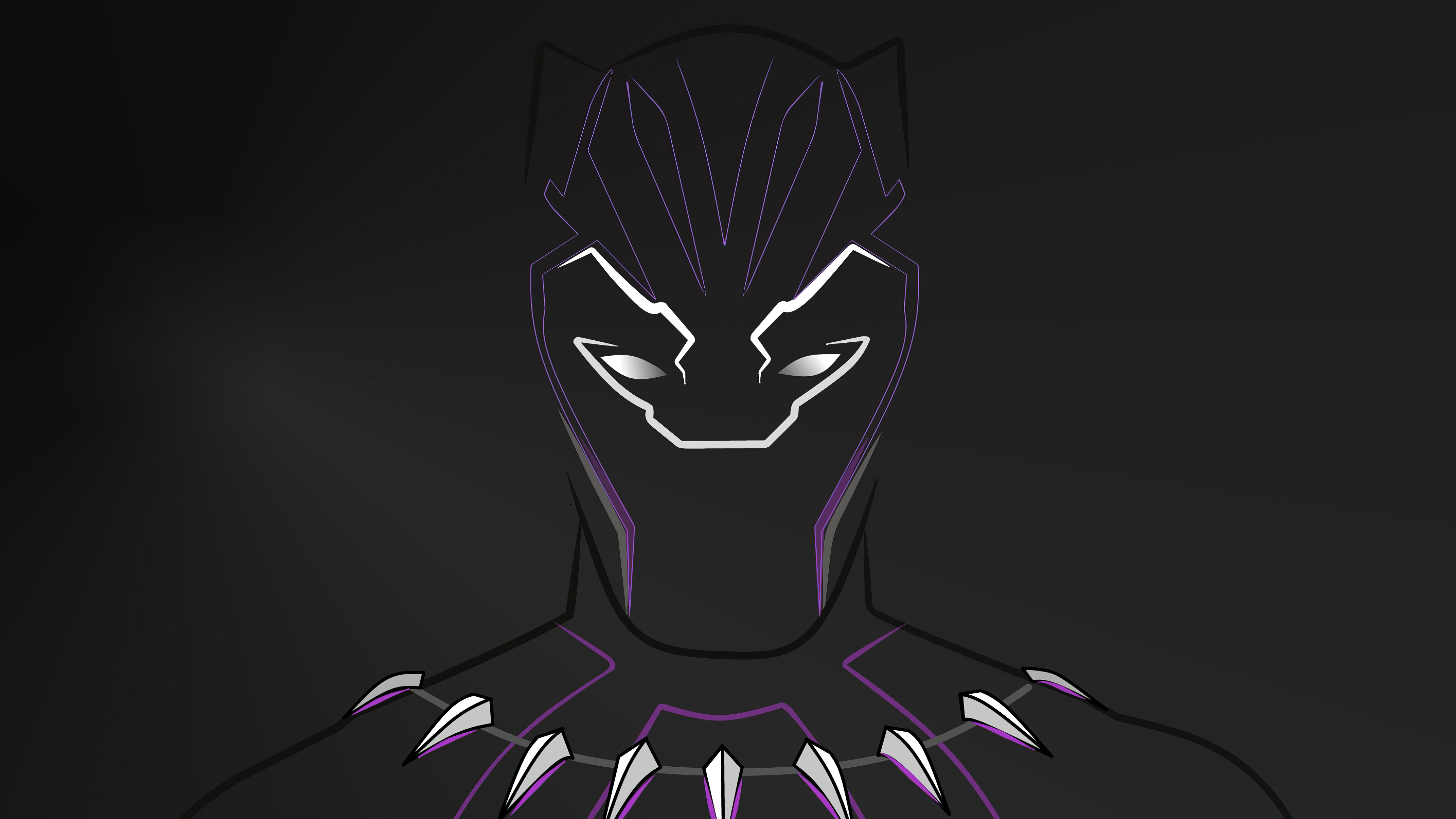 Black Panther Minimalism Wallpapers