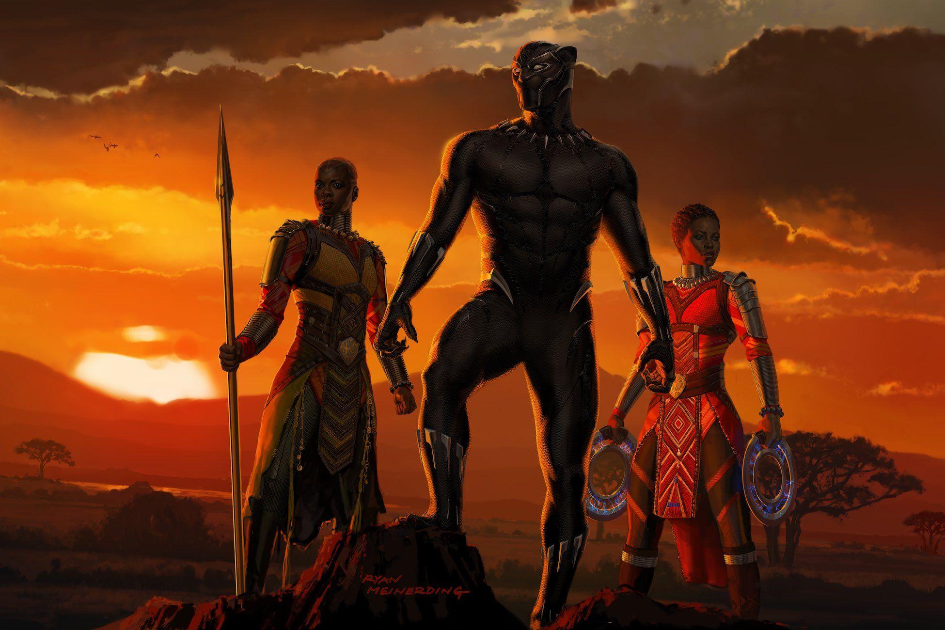 Black Panther Movie Official Poster Wallpapers