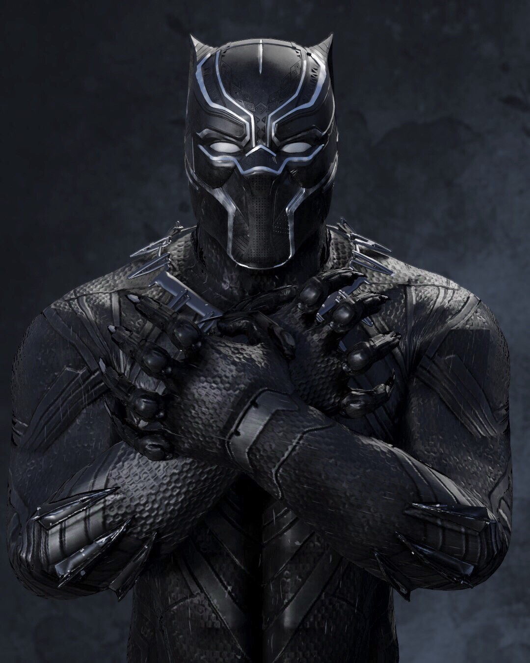 Black Panther Wakanda Forever Pose Wallpapers