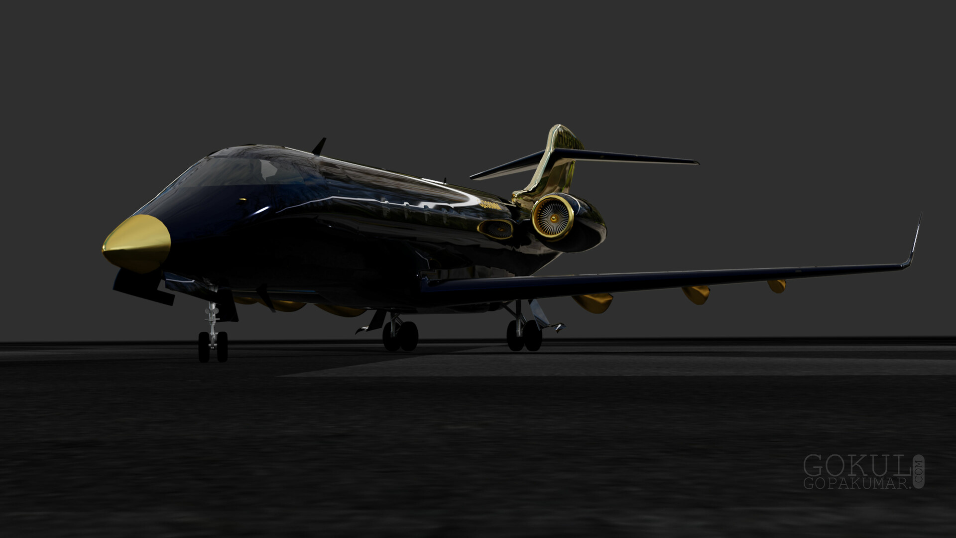 Black Private Jet Wallpapers