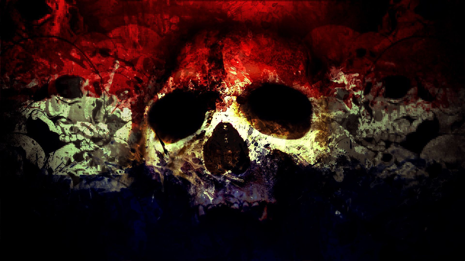 Black Skulls And Roses Wallpapers