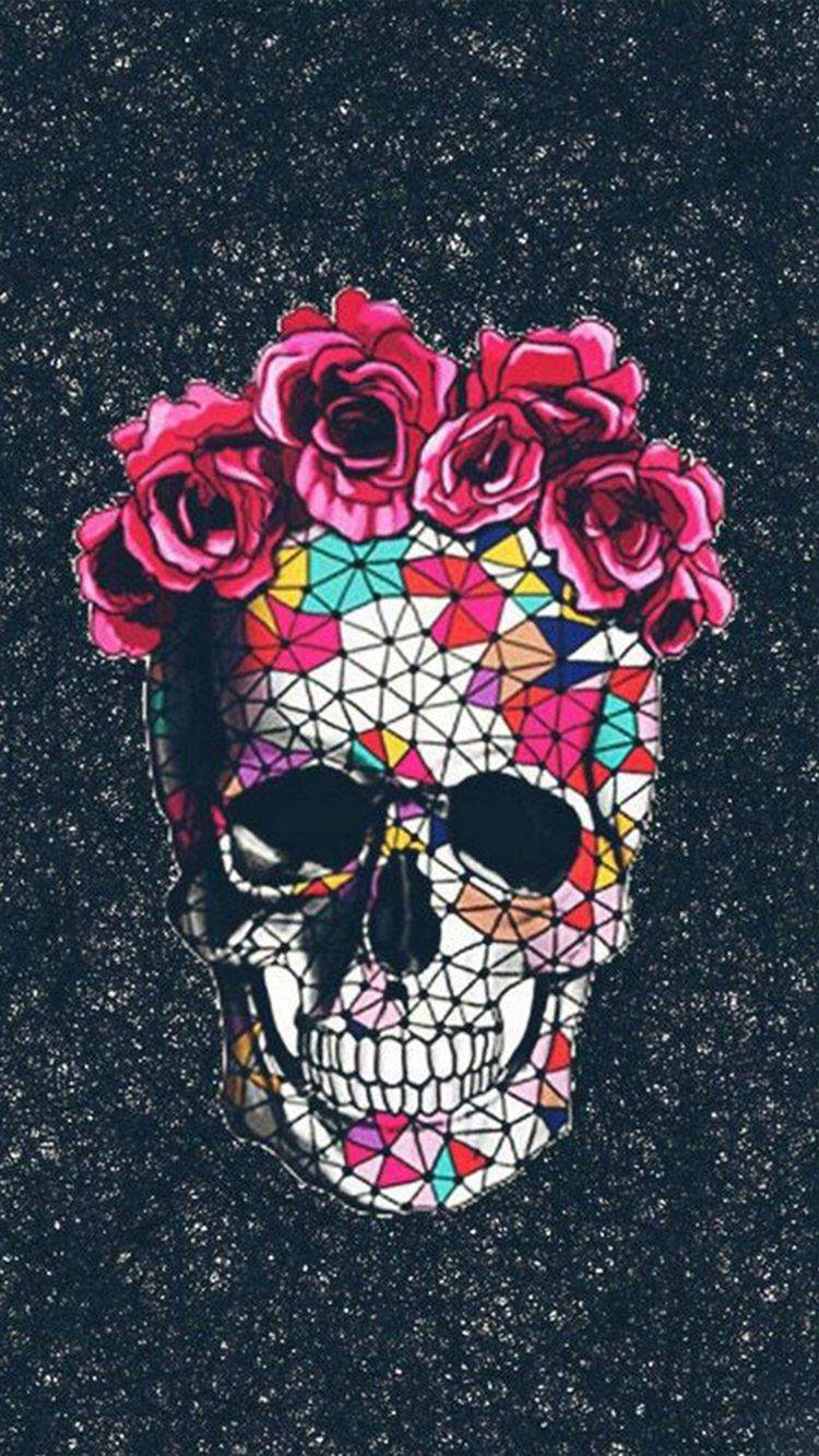 Black Skulls And Roses Wallpapers