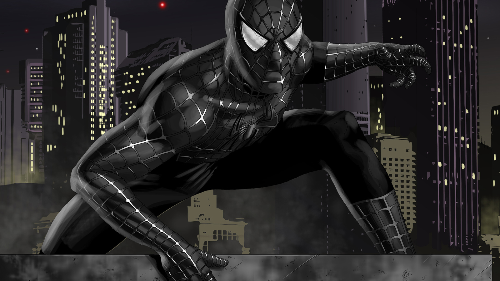 Black Spiderman 3D Wallpapers