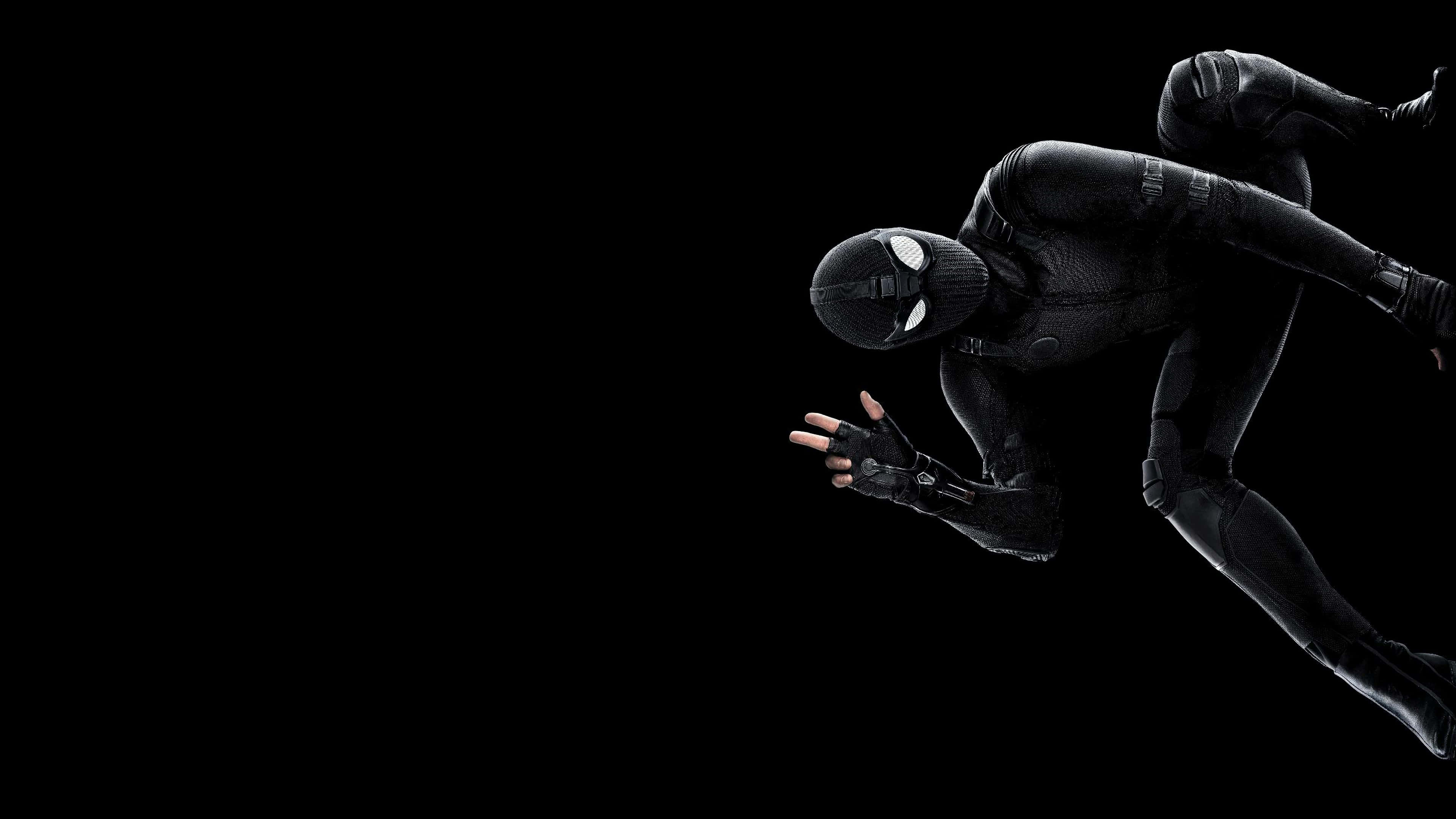 Black Stealth Spider Man Suit Wallpapers