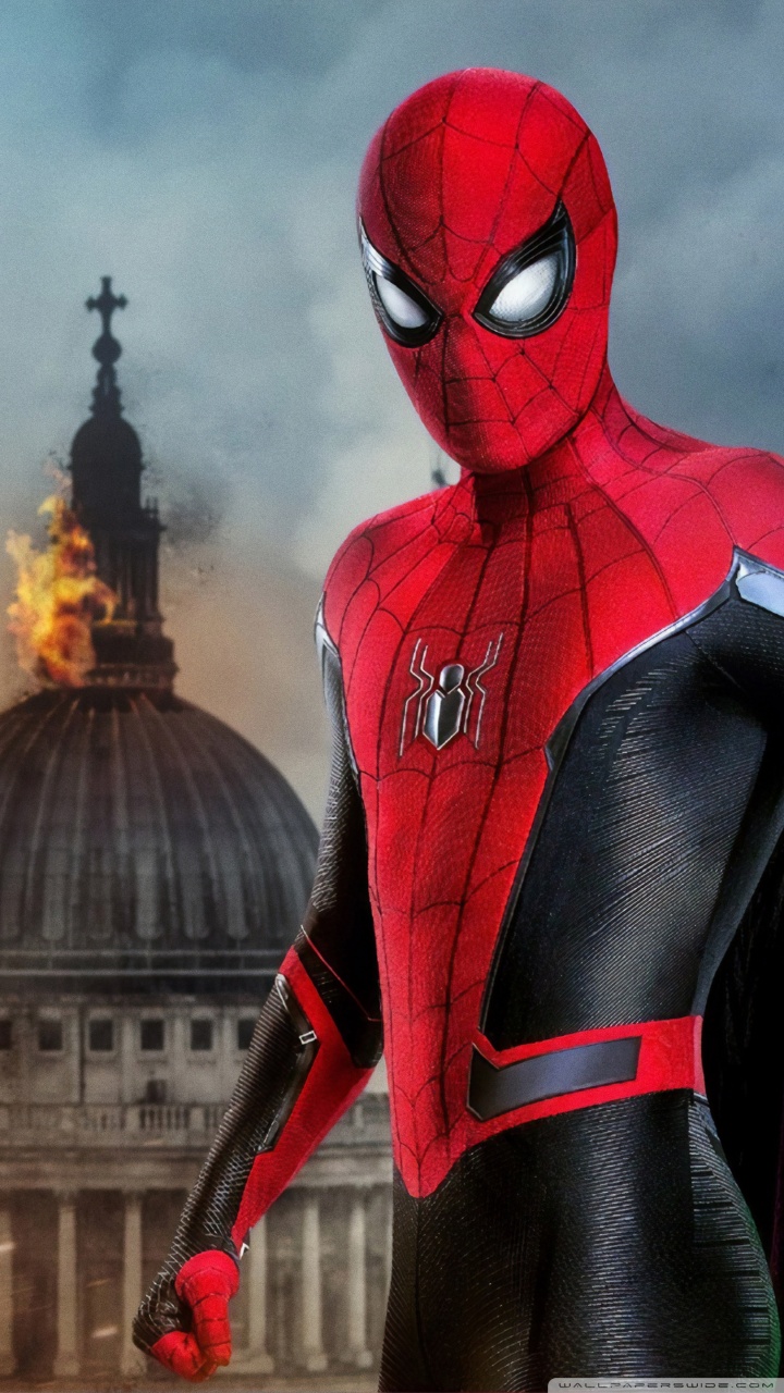 Black Suit Spider Man Far From Home Wallpapers