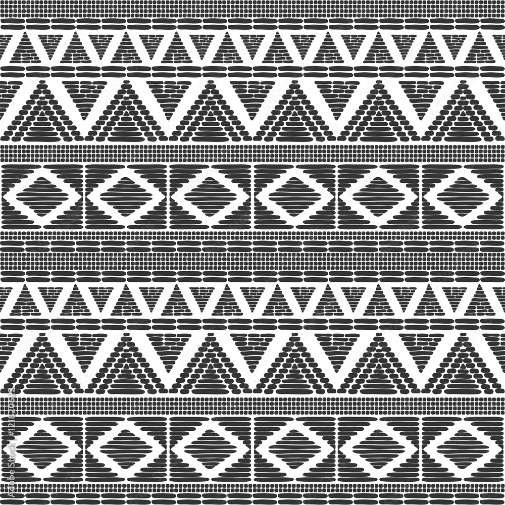 Black Tribal Background