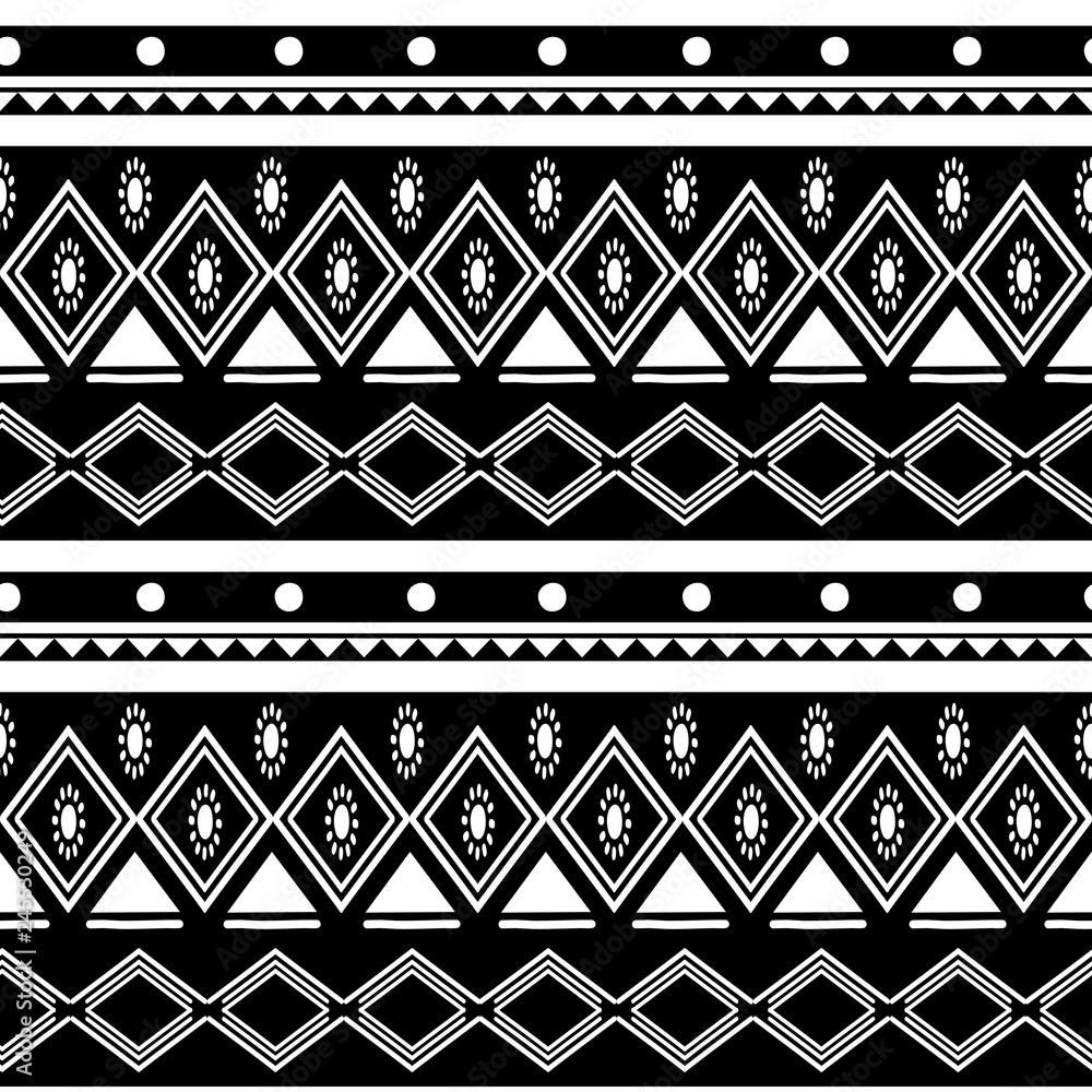 Black Tribal Background