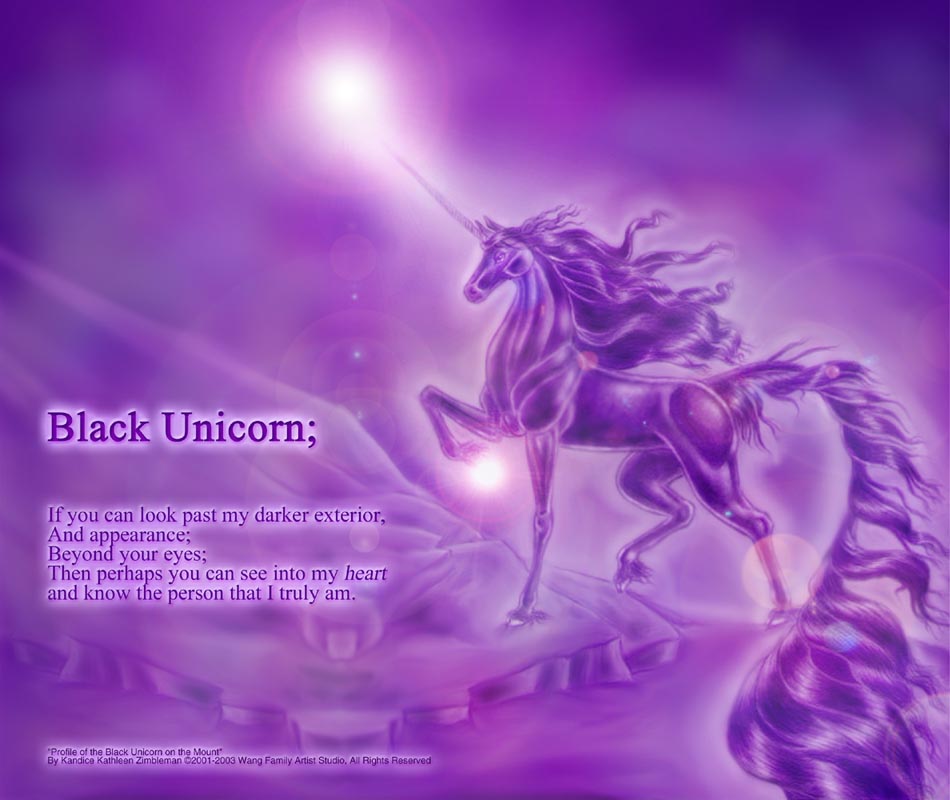 Black Unicorns With Wings Wallpapers