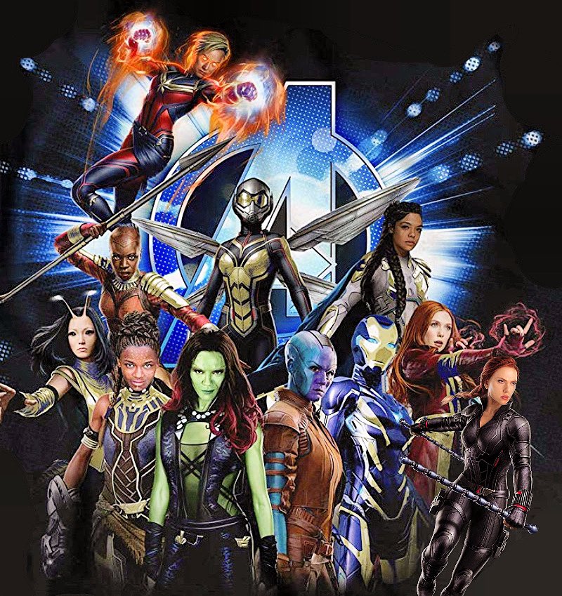 Black Widow, Valkyrie, Gamora And Wasp In Avengers Infinity War Wallpapers