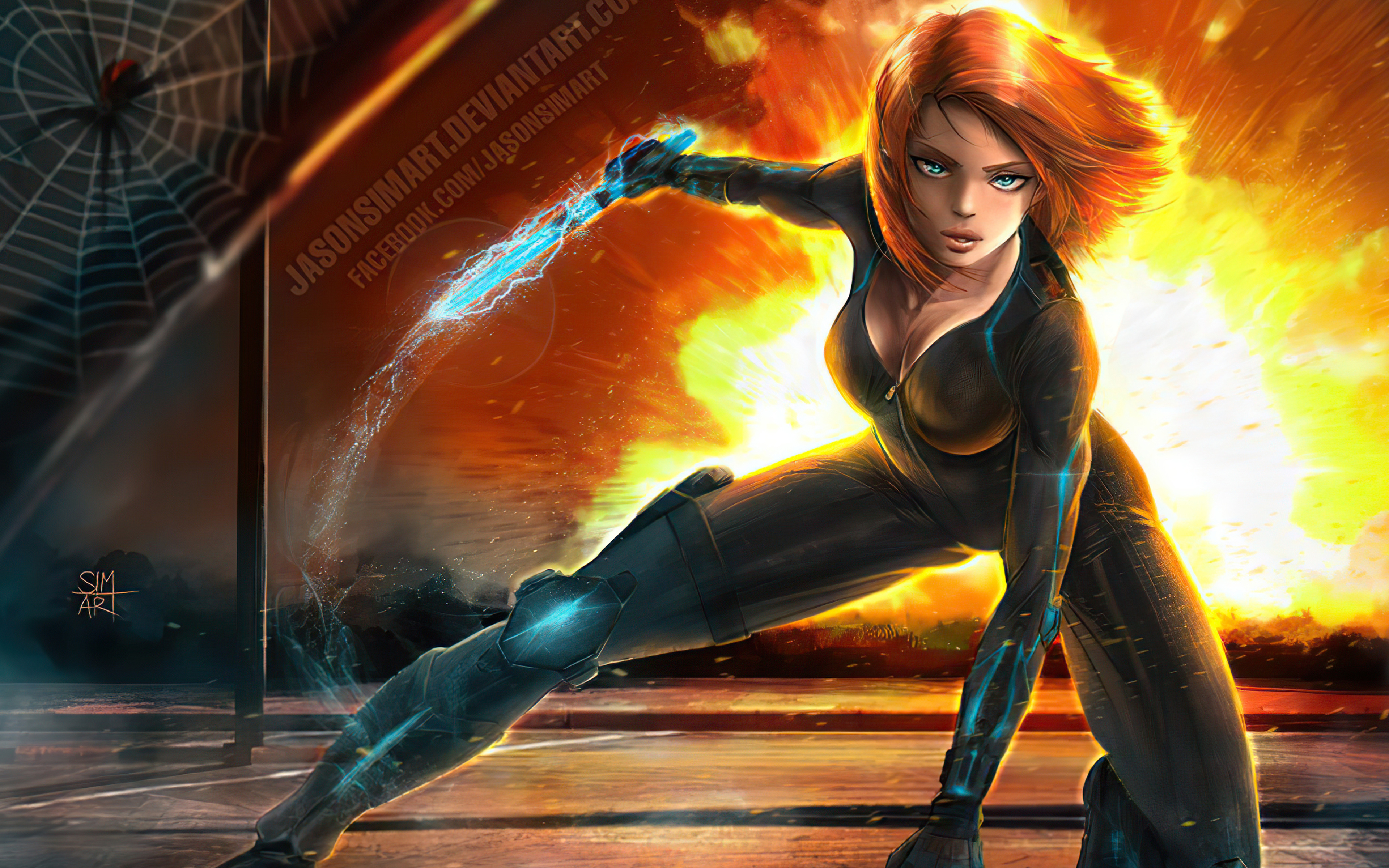 Black Widow 4K Deviantart Wallpapers