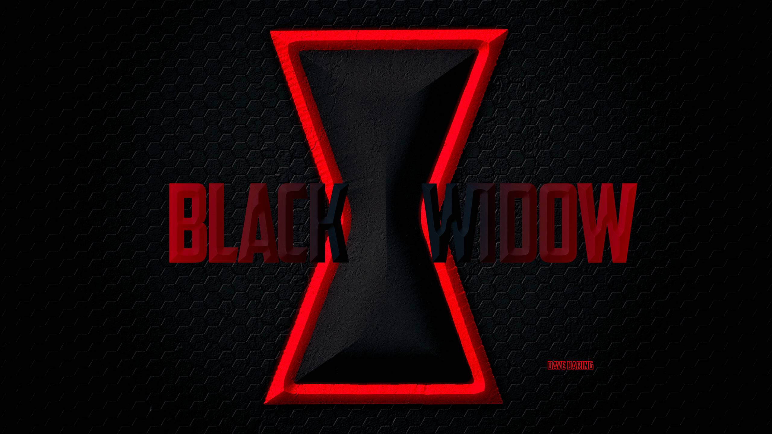 Black Widow Background Logo