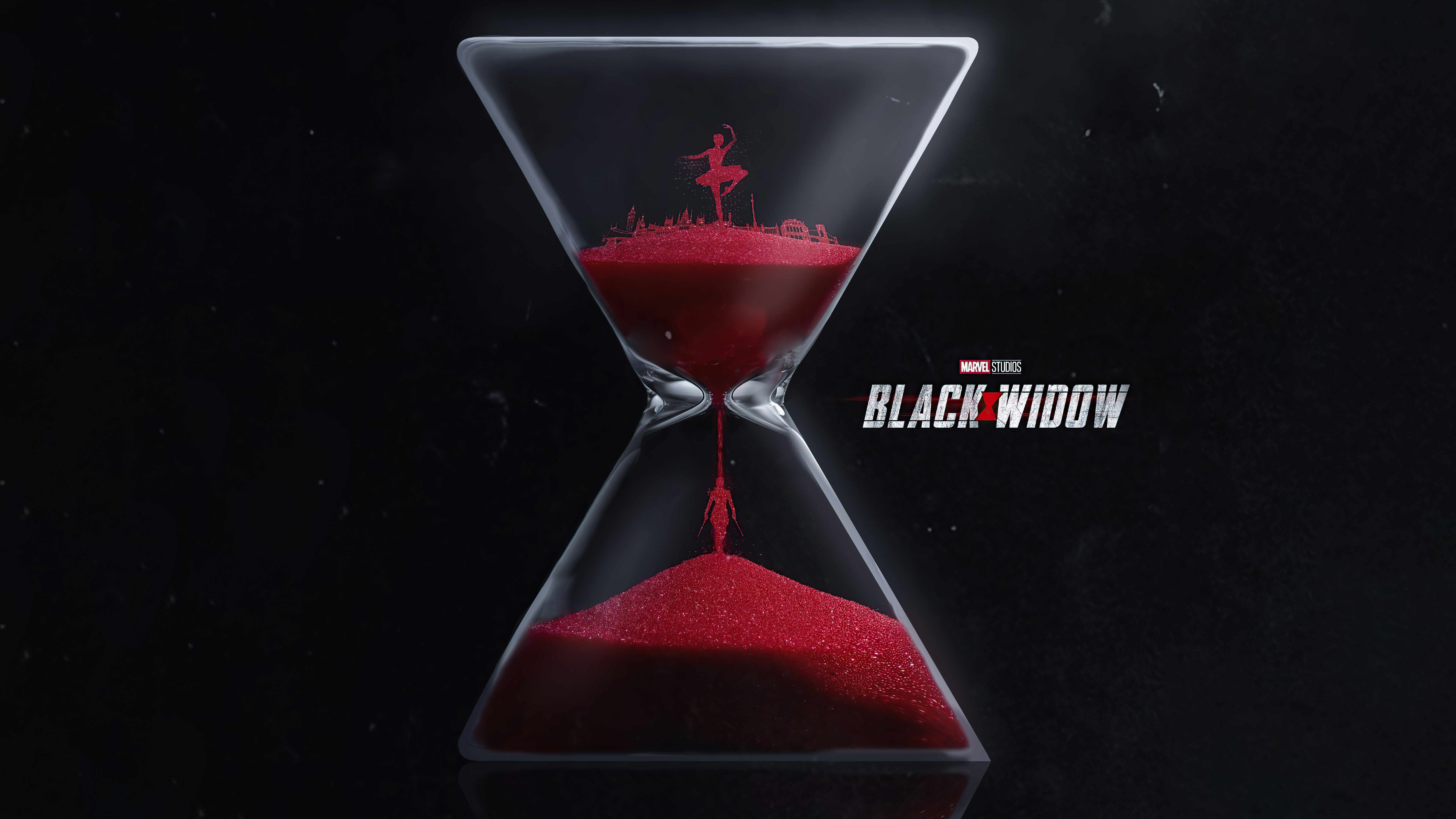 Black Widow Background Logo