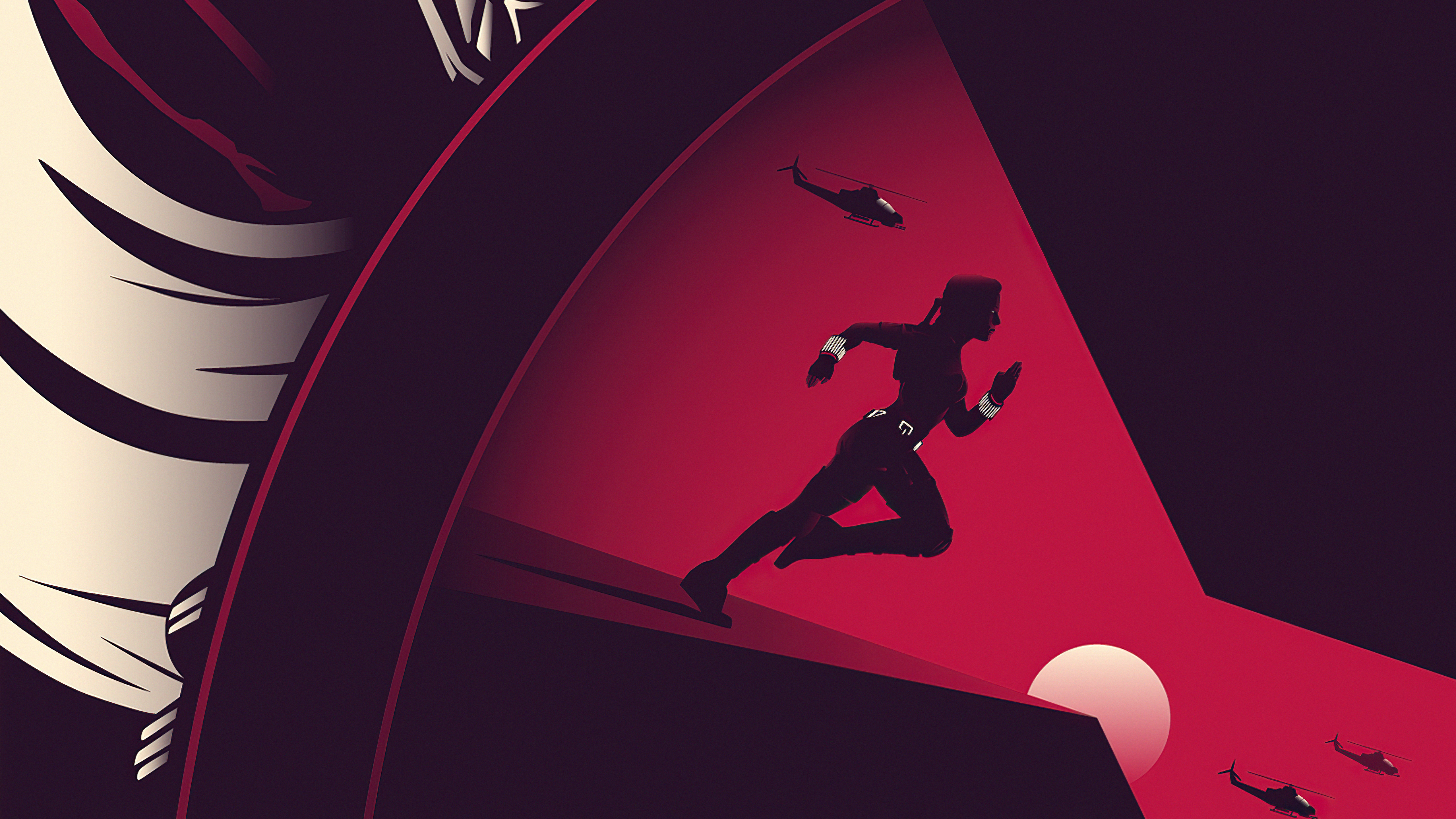 Black Widow Background Logo