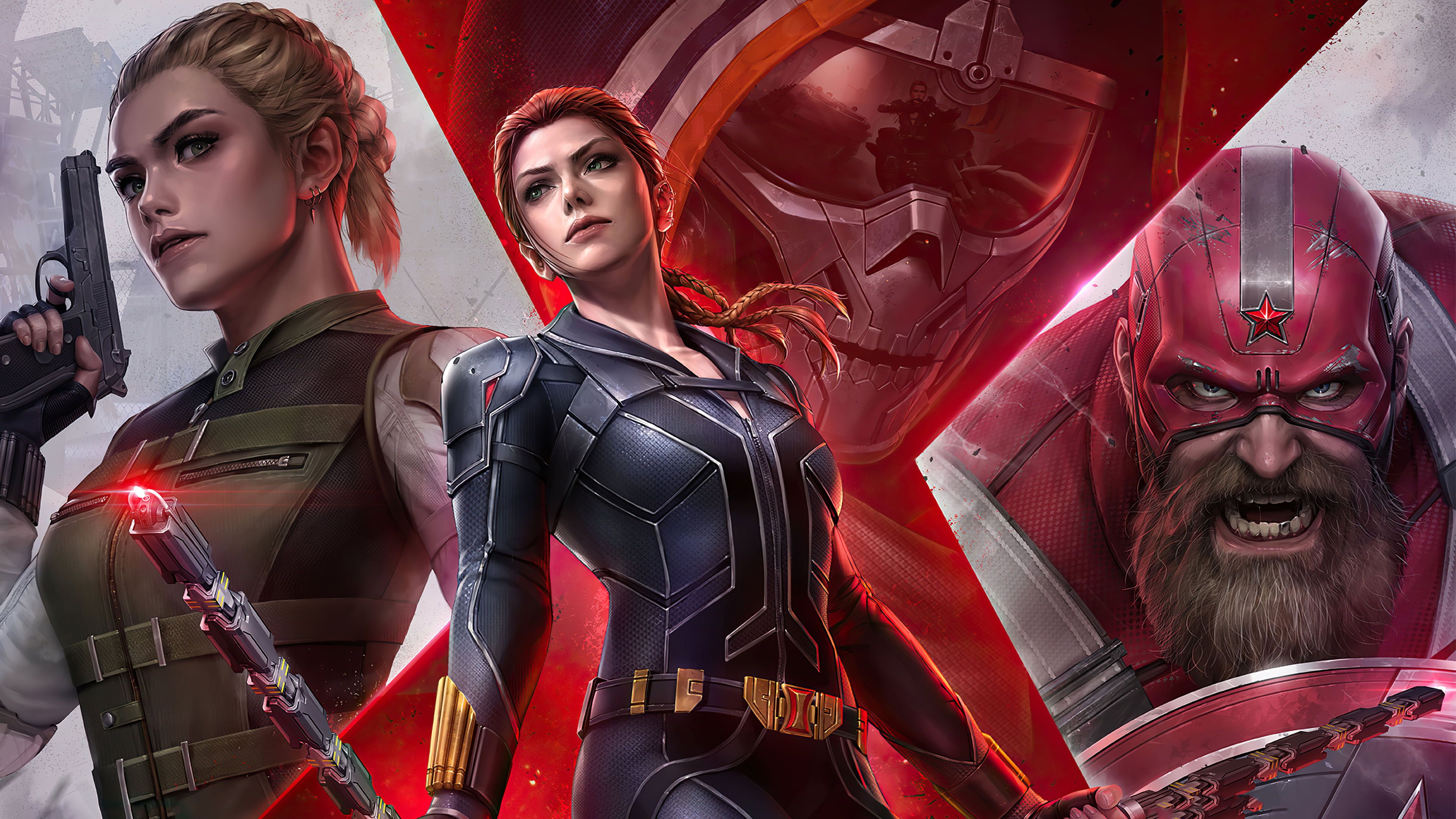 Black Widow Banner 4K 8K Wallpapers