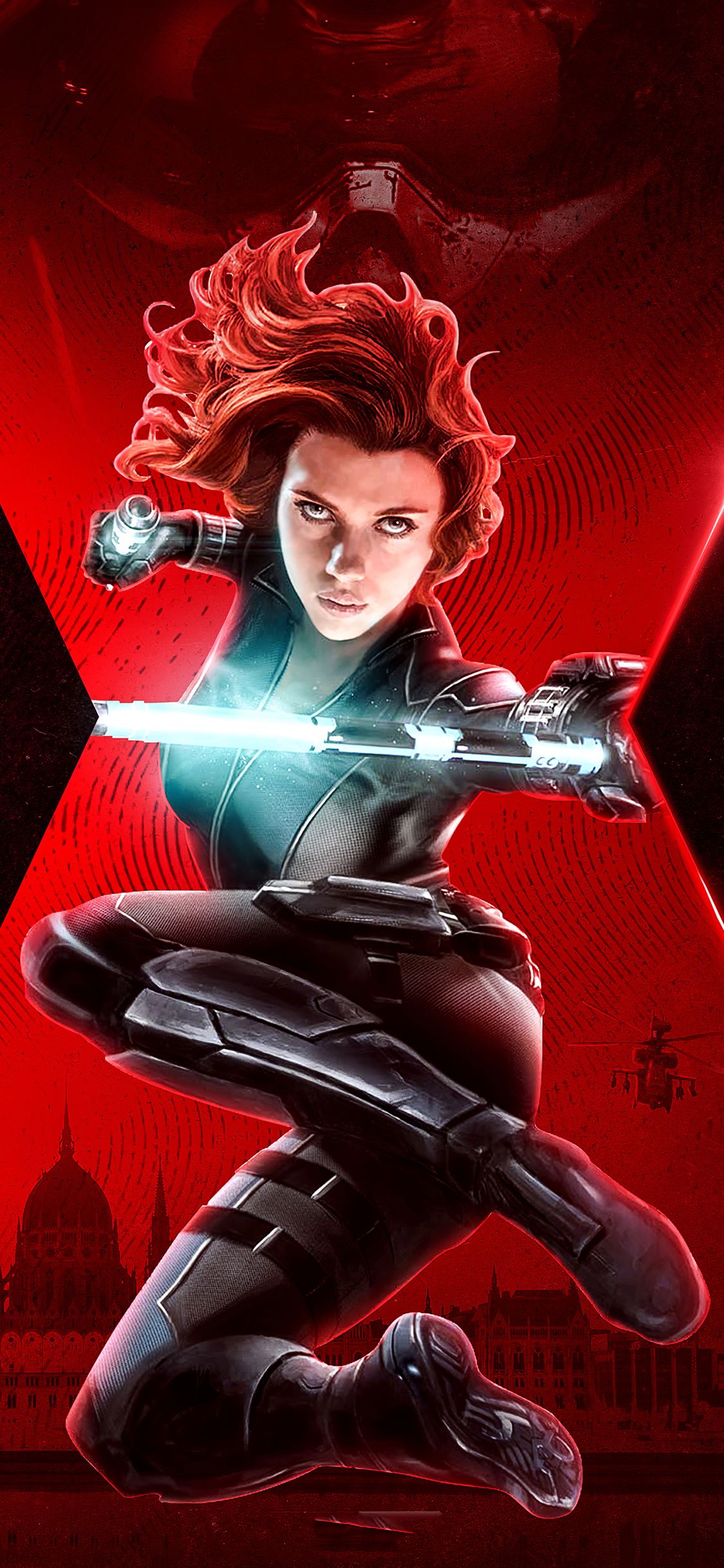 Black Widow Fight Artwork Wallpapers