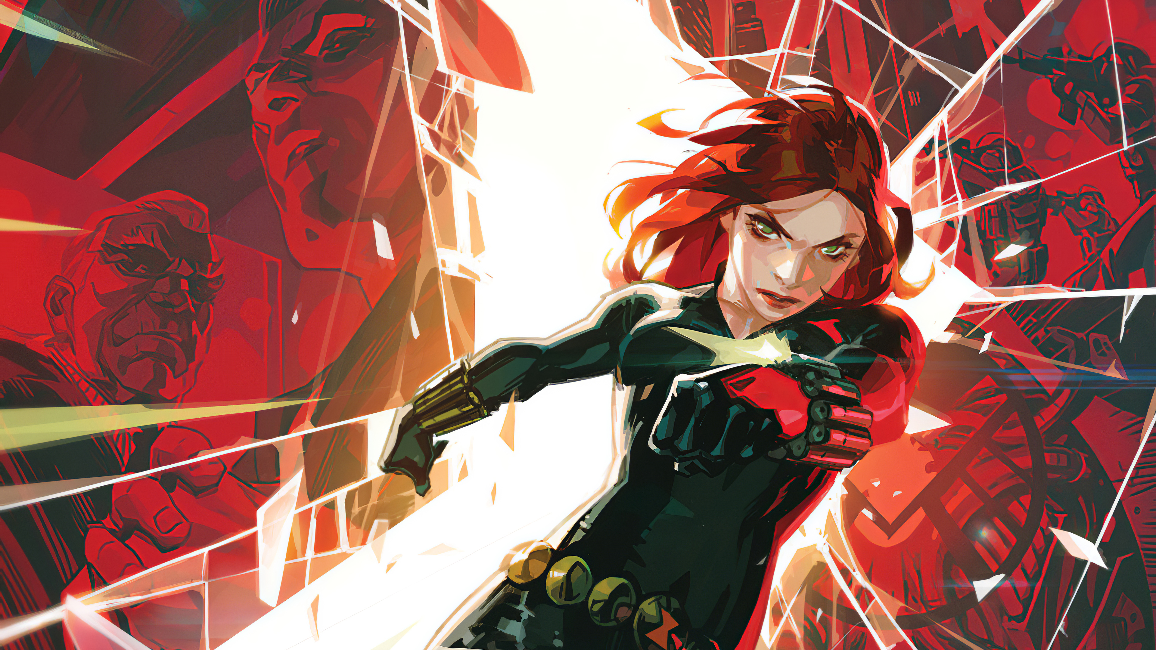 Black Widow Marvel Digital Draw Wallpapers