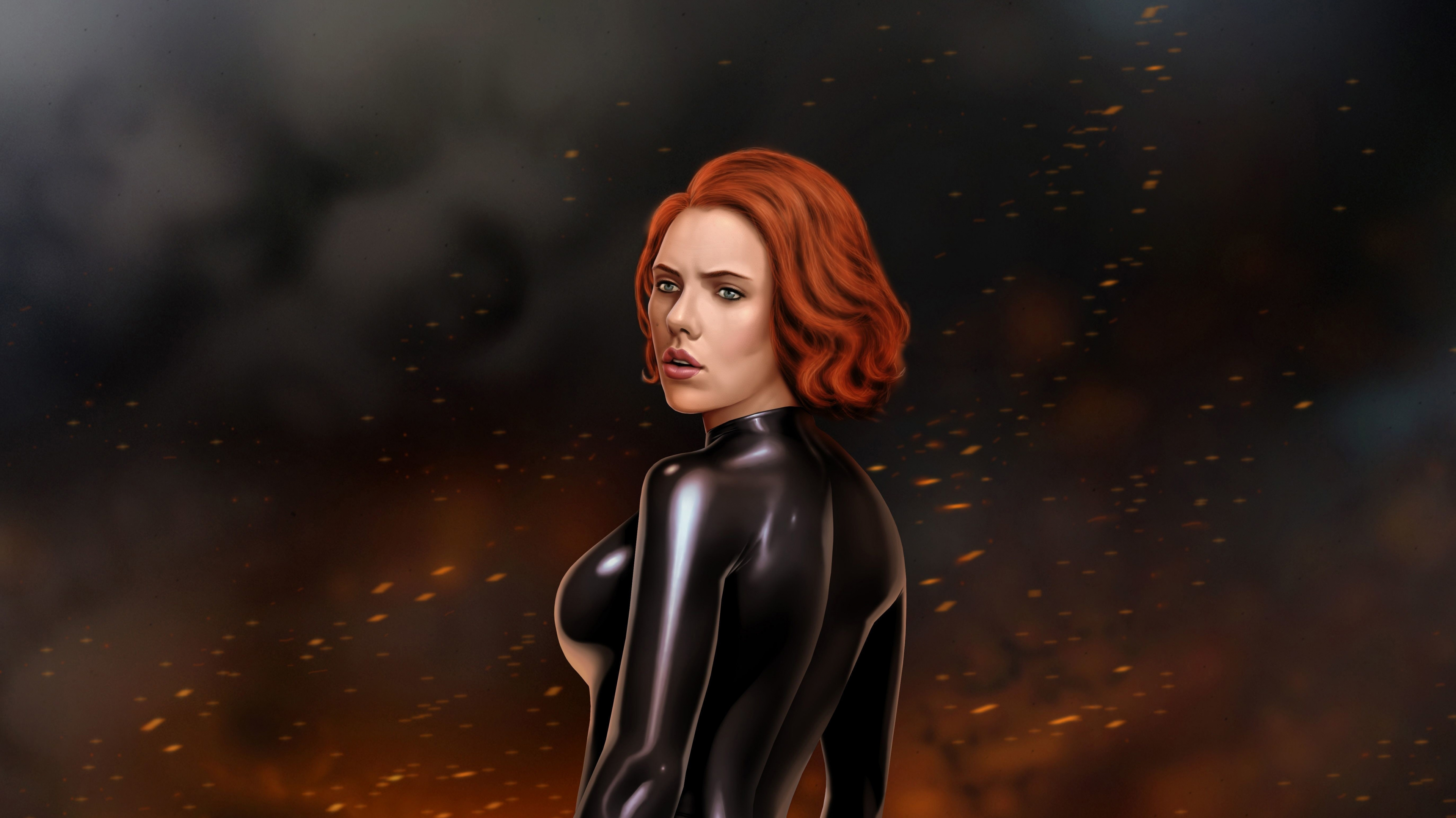 Black Widow New Art Wallpapers