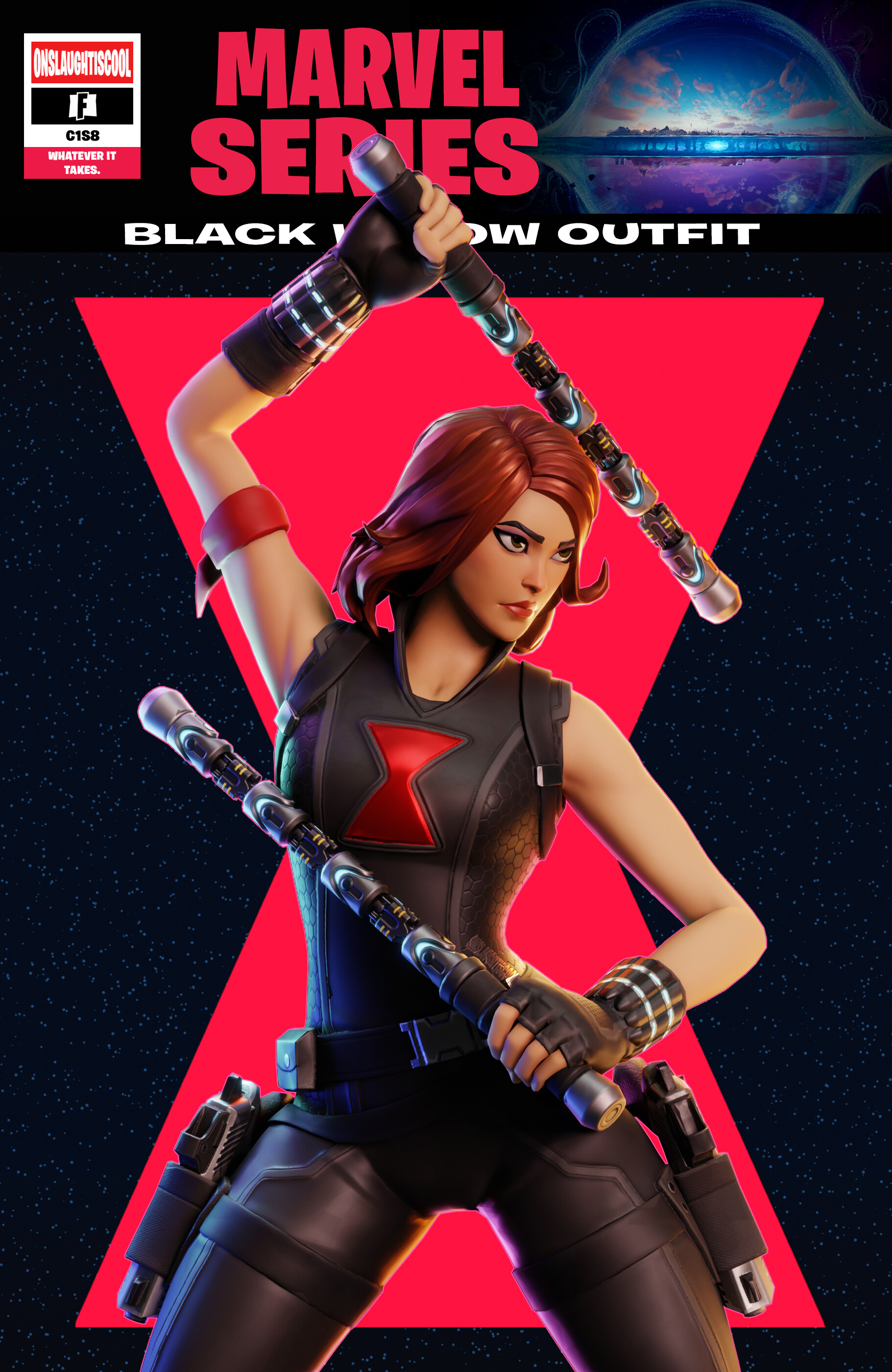 Black Widow Outfit Fortnite Wallpapers