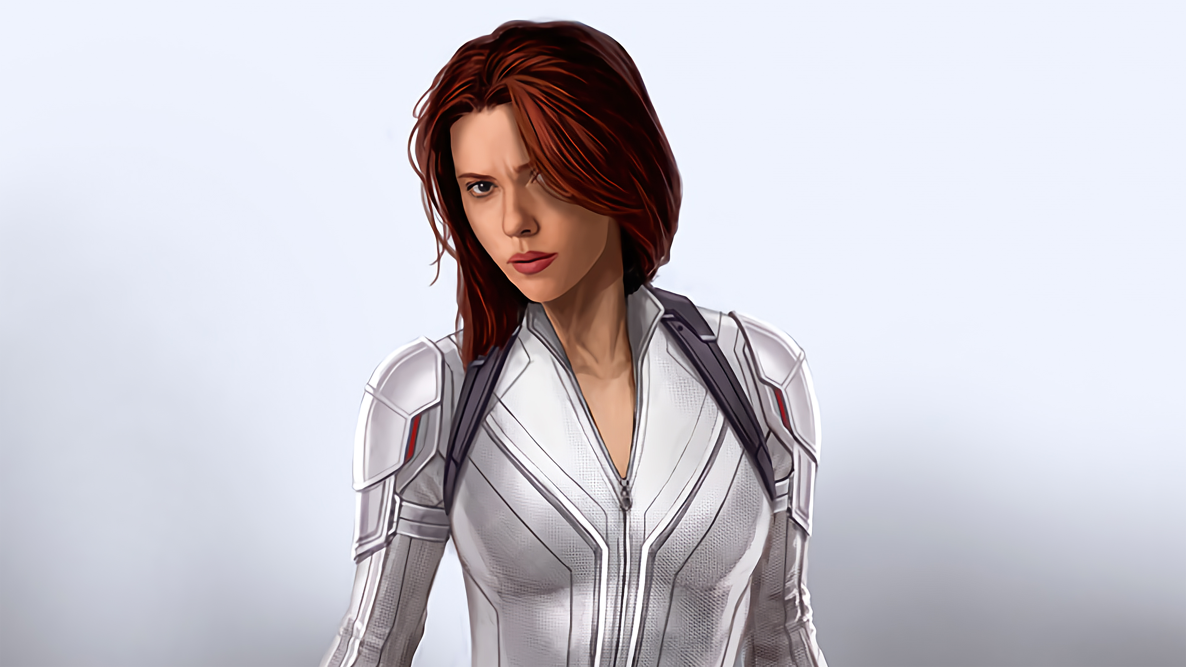 Black Widow Red Hair Digital Art Wallpapers