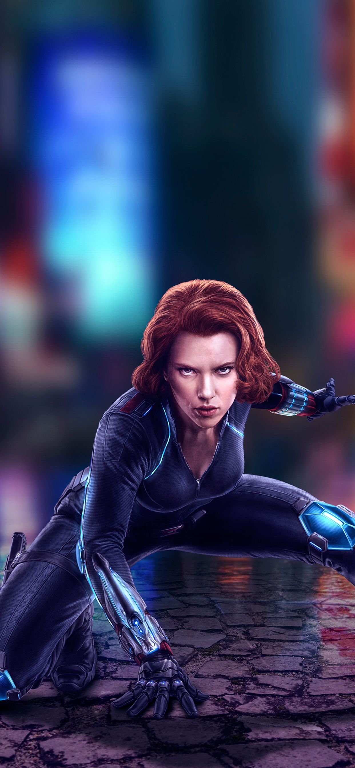 Black Widow Red Hair Digital Art Wallpapers