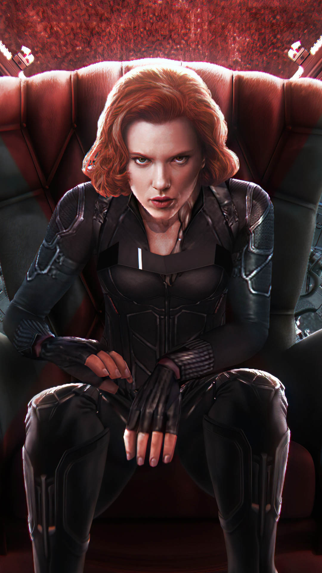 Black Widow Red Hair Digital Art Wallpapers