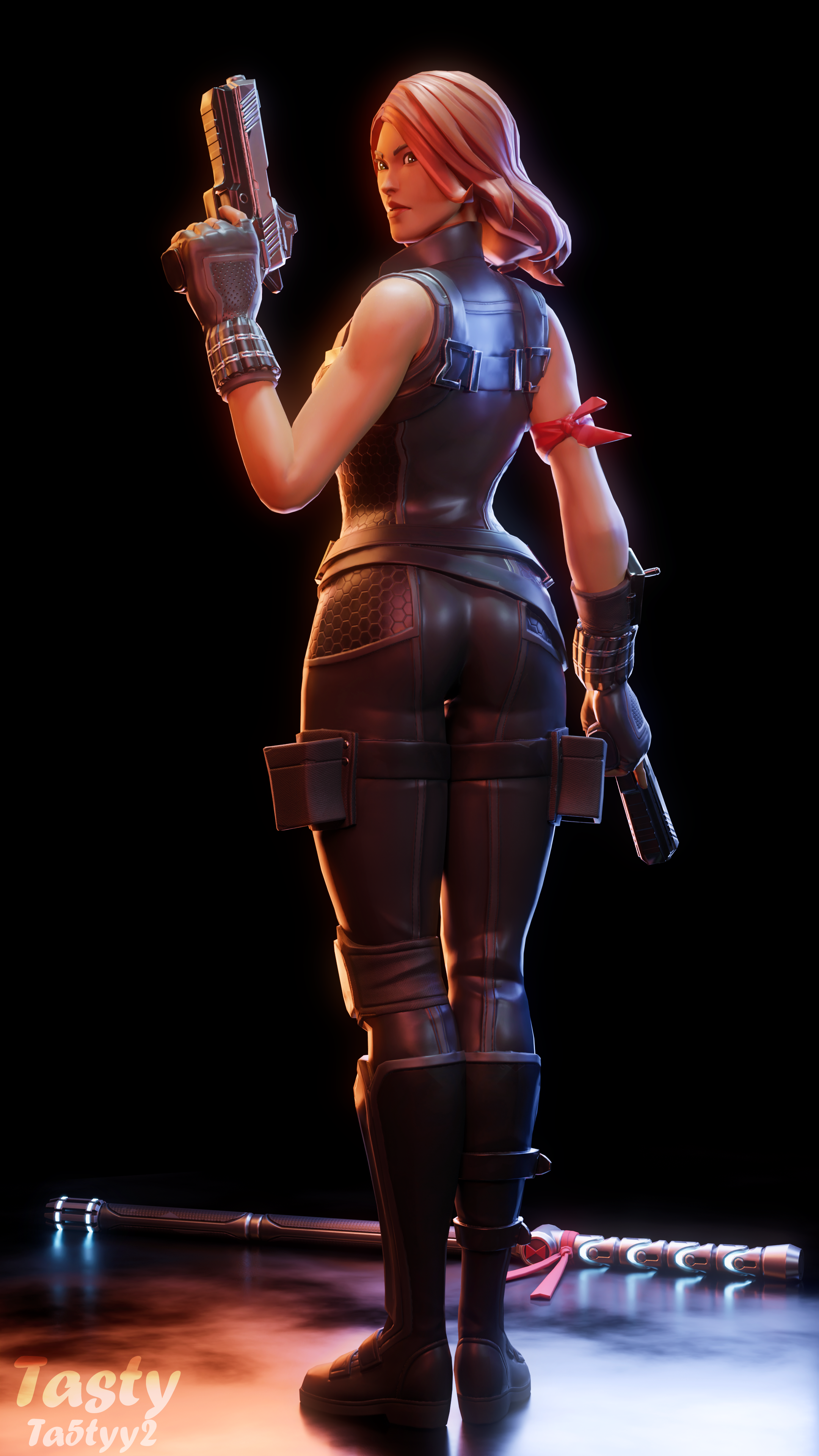 Black Widow Snow Suit Fortnite Wallpapers