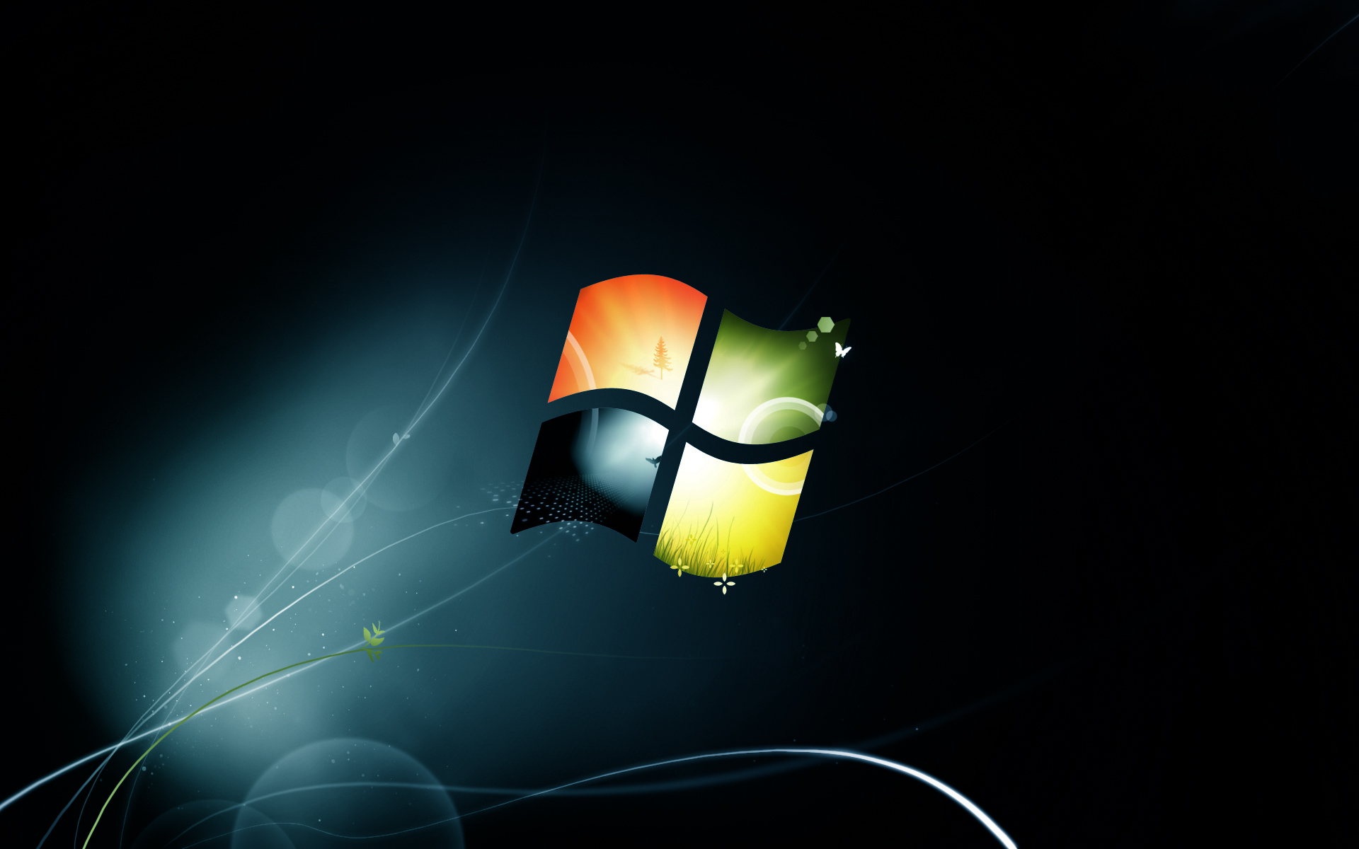 Black Windows 7 Wallpapers