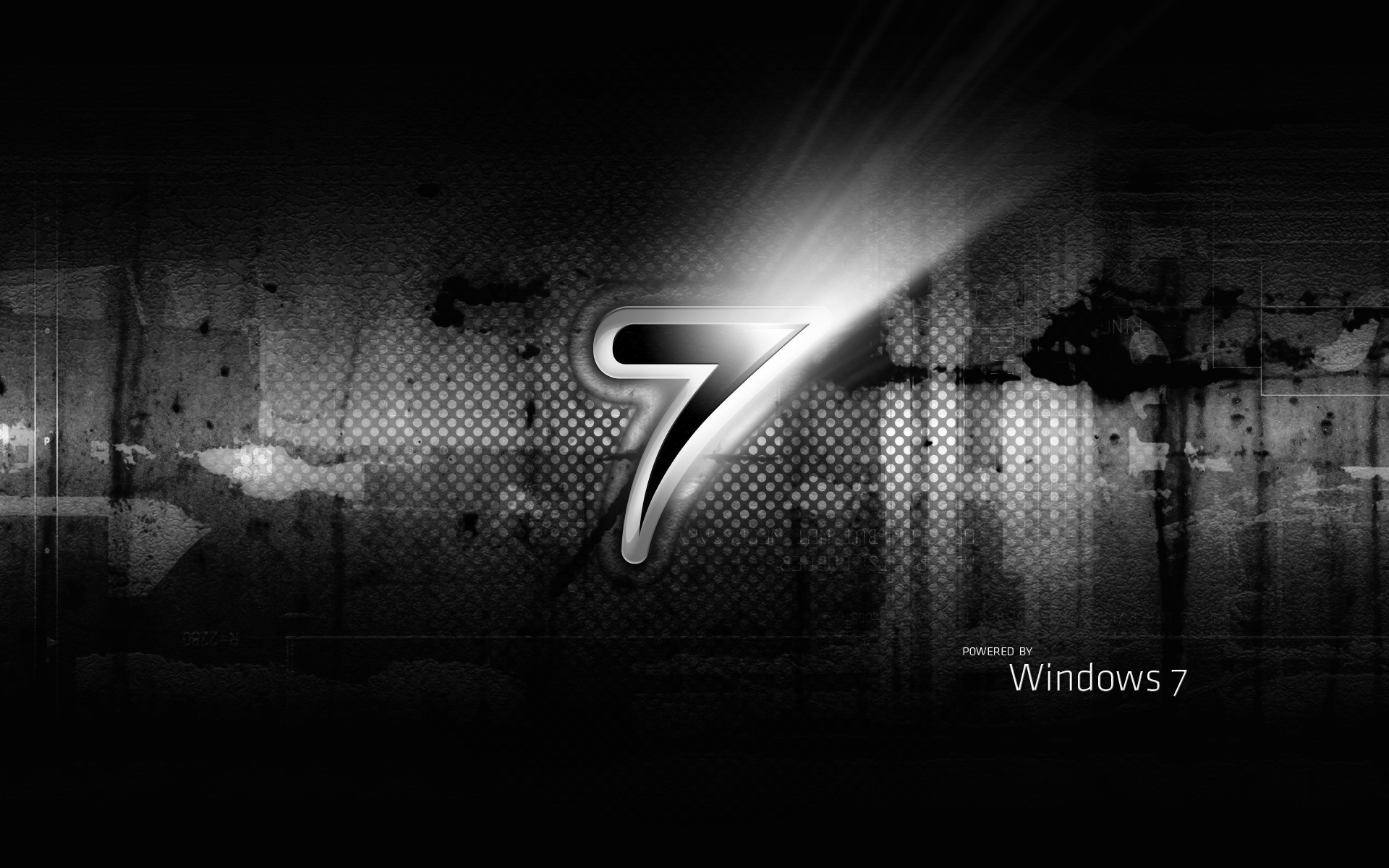 Black Windows 7 Wallpapers