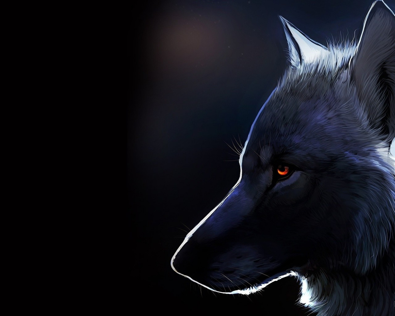 Black Wolf Red Eyes Wallpapers