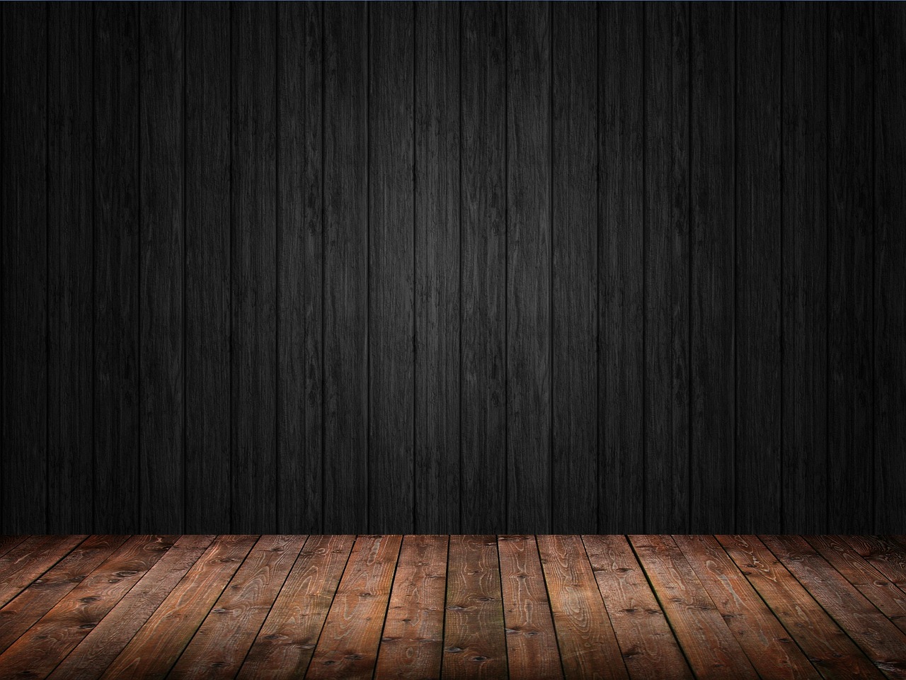 Black Wood Background