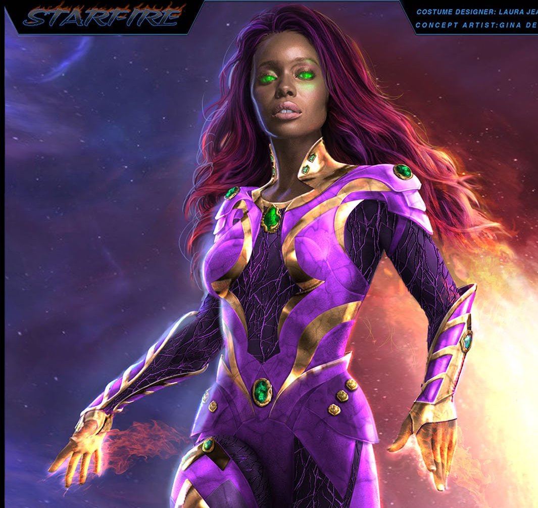 Blackfire Concept Art Hd Titans Show Wallpapers