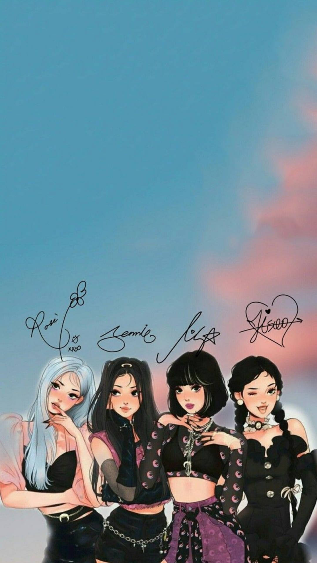 Blackpink Cartoon Wallpapers