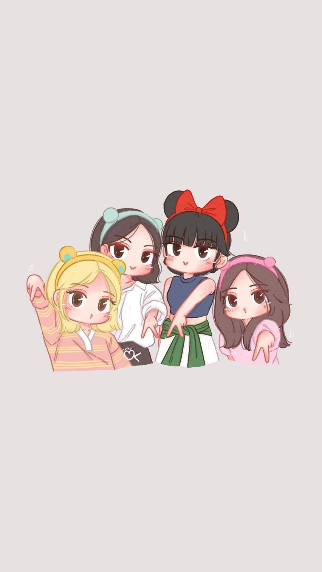 Blackpink Cartoon Wallpapers