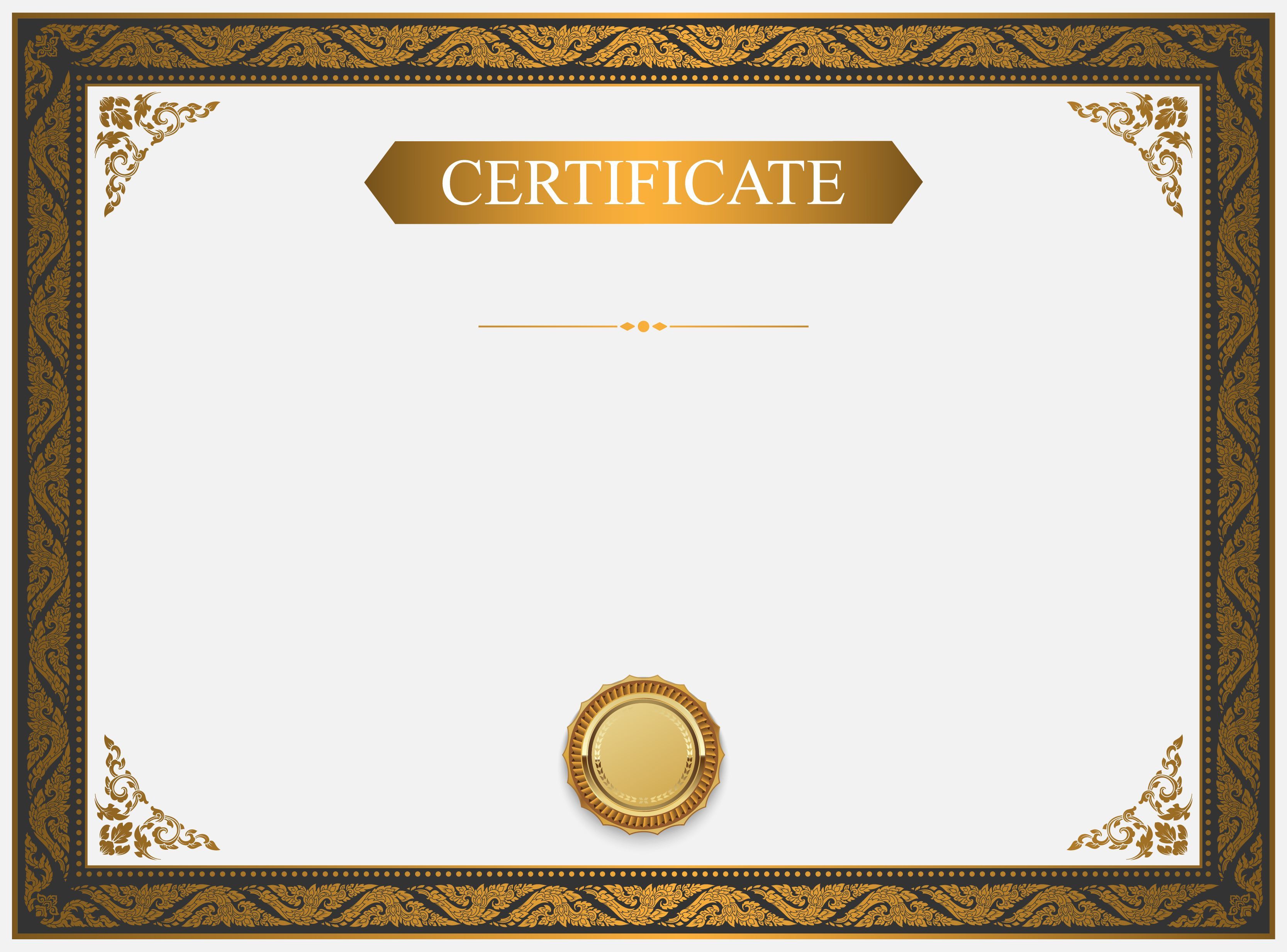 Blank Certificate Design Background Hd