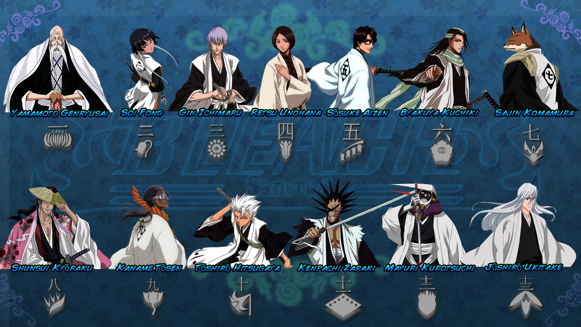 Bleach Captains Wallpapers