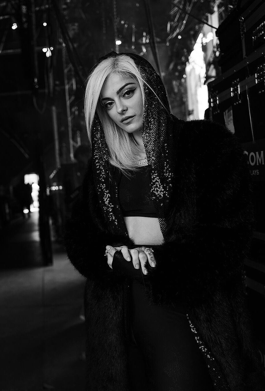 Blonde Bebe Rexha in Black Wallpapers