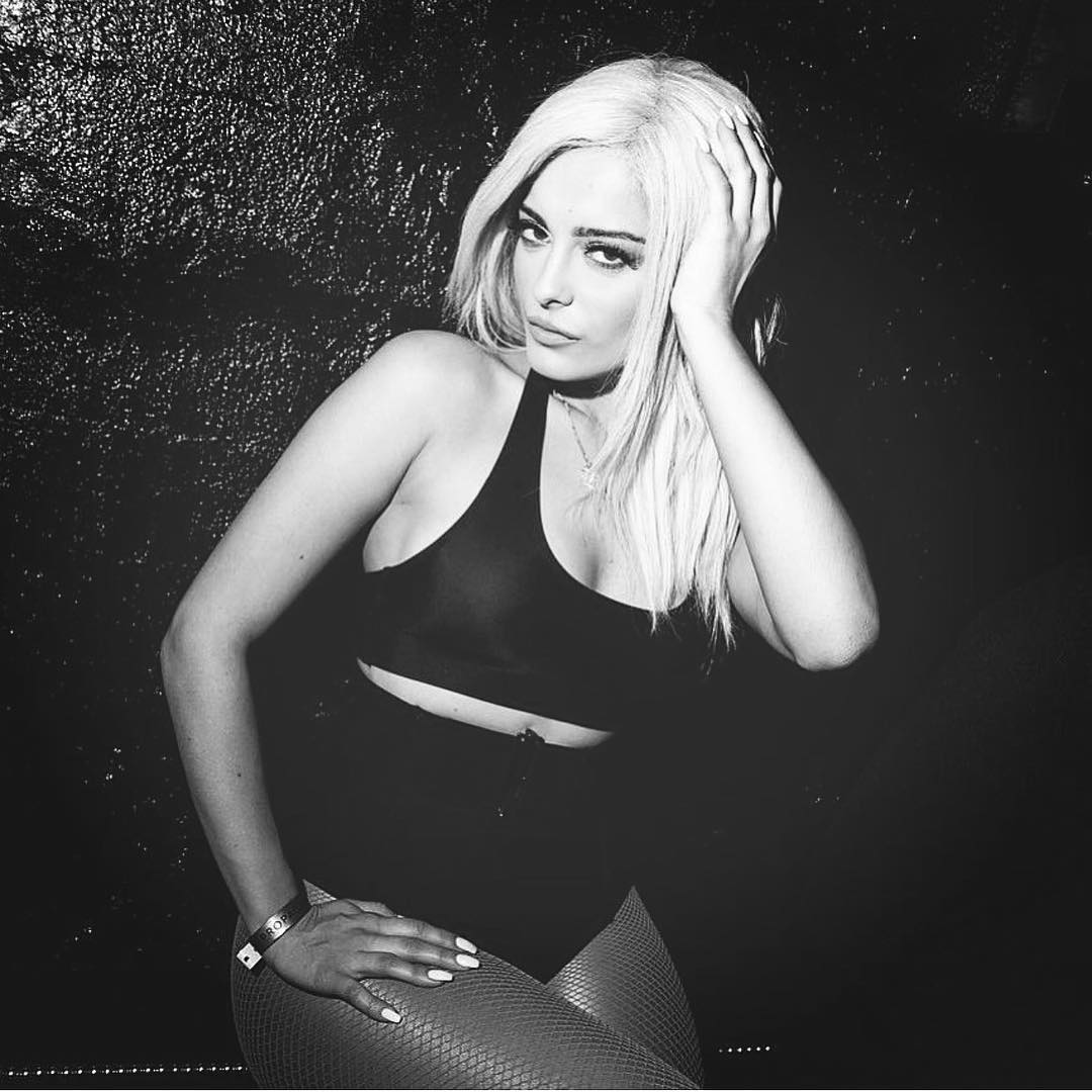 Blonde Bebe Rexha in Black Wallpapers