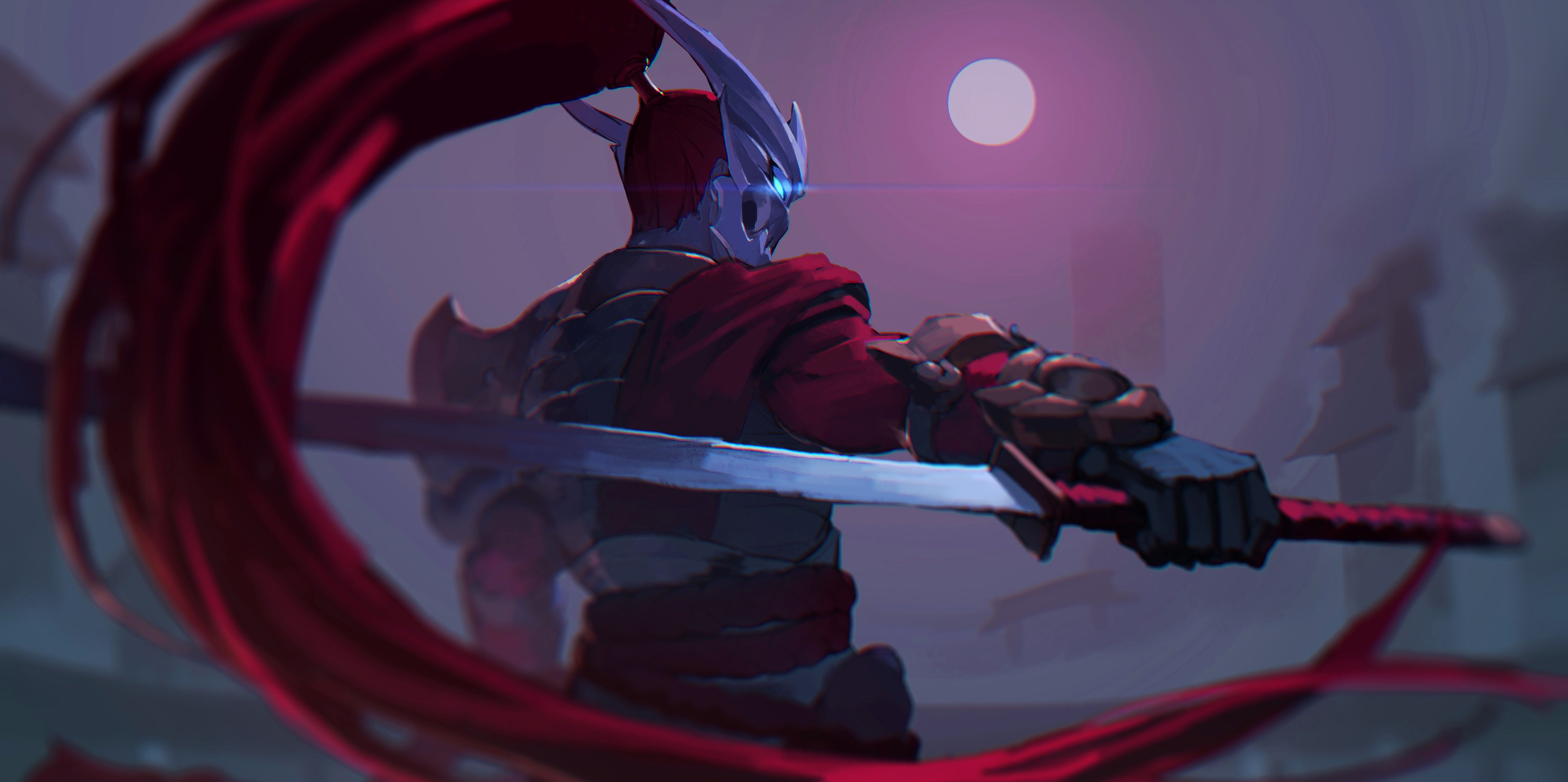 Blood Moon Yasuo Splash Art Wallpapers