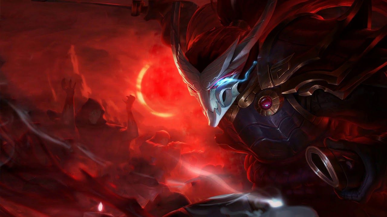 Blood Moon Yasuo Splash Art Wallpapers