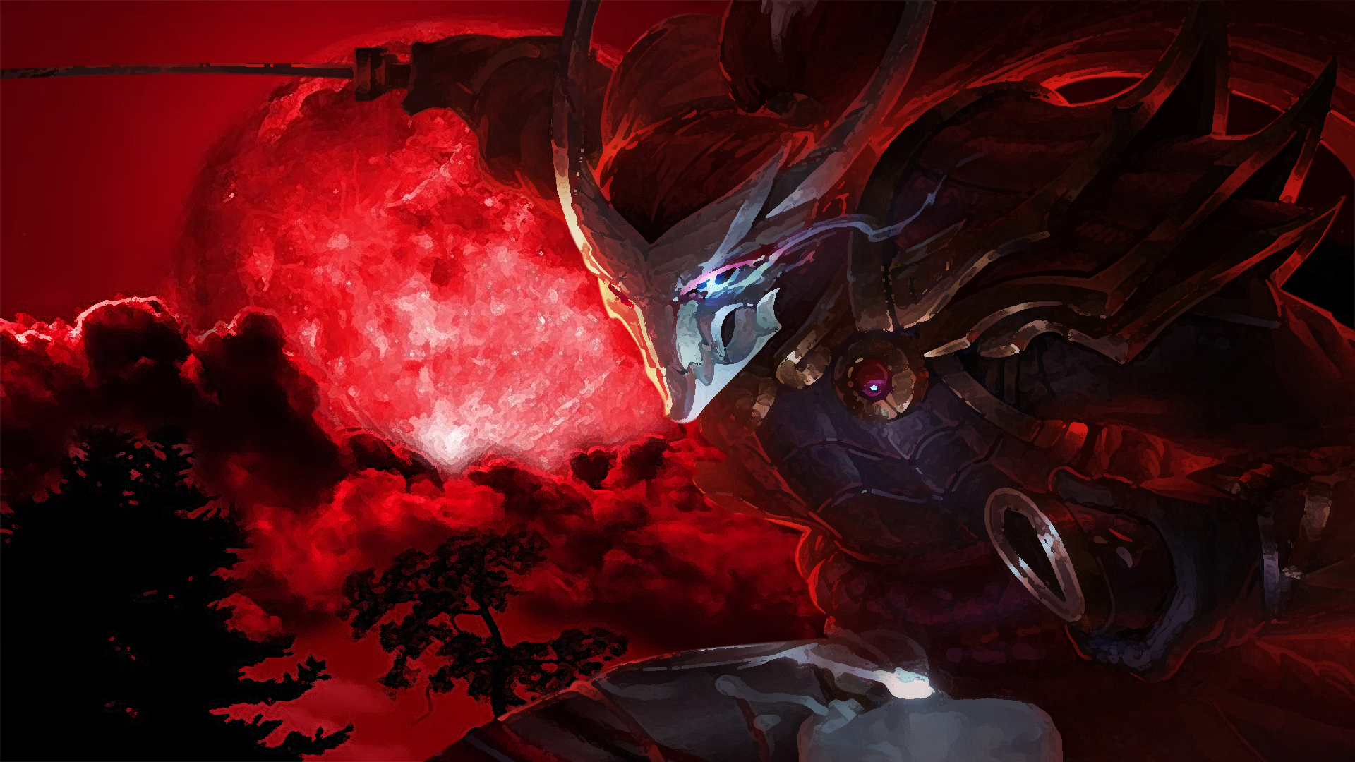 Blood Moon Yasuo Splash Art Wallpapers