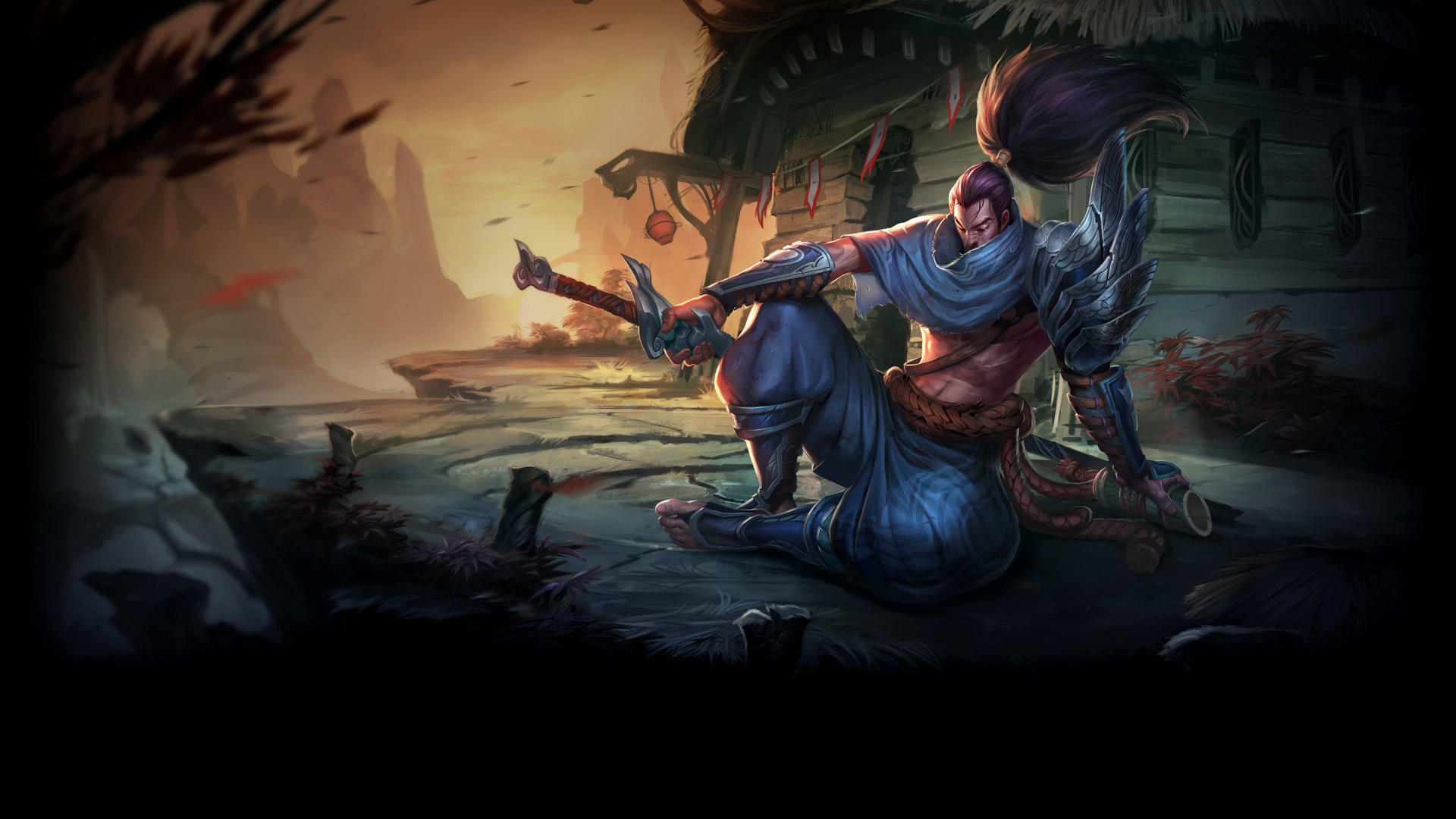 Blood Moon Yasuo Splash Art Wallpapers