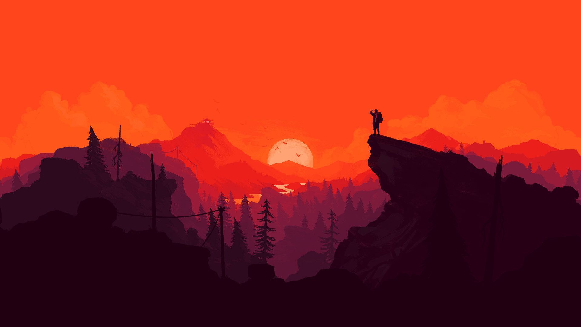 Bloodshot Minimalist Art Wallpapers