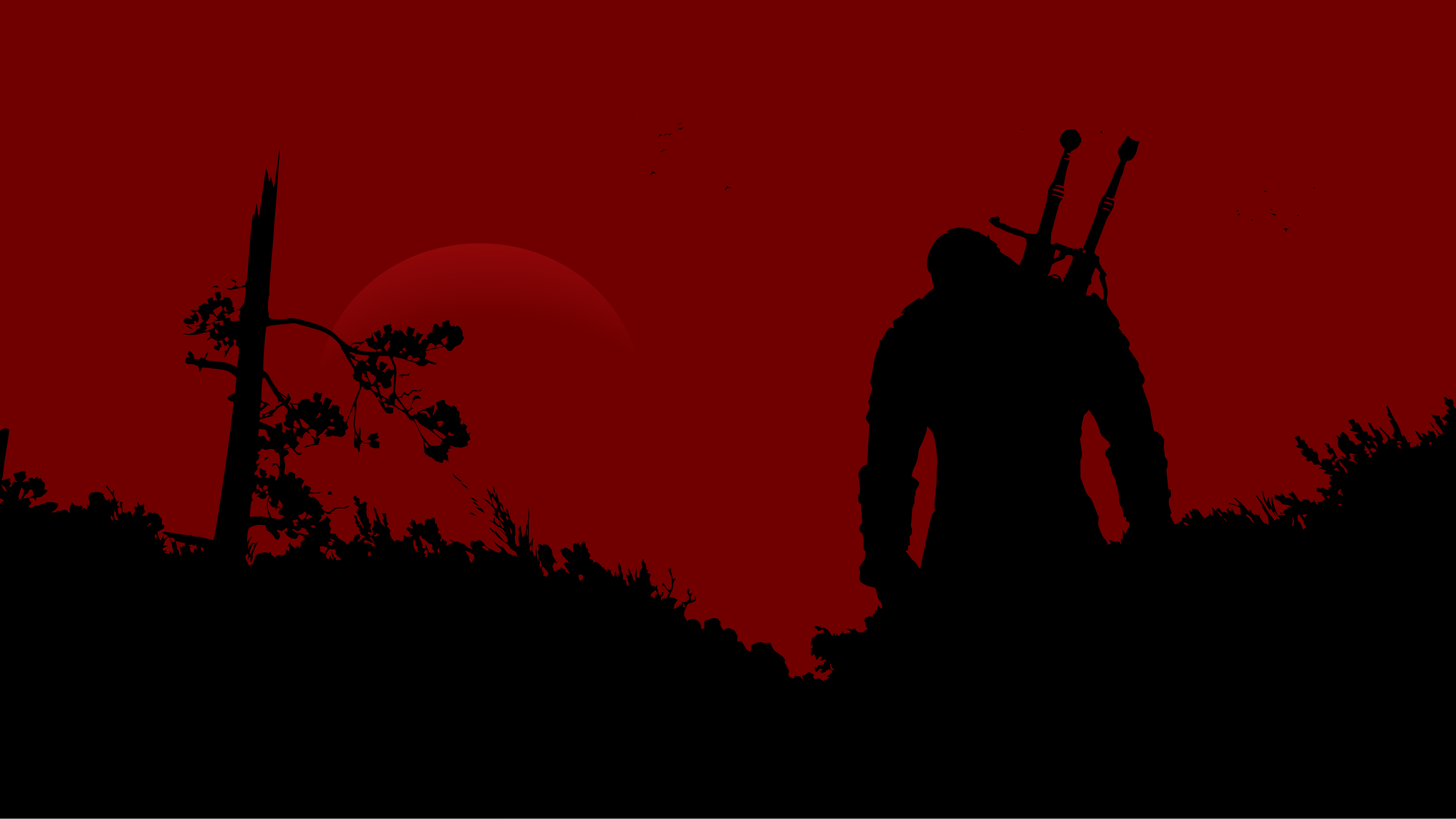 Bloodshot Minimalist Art Wallpapers