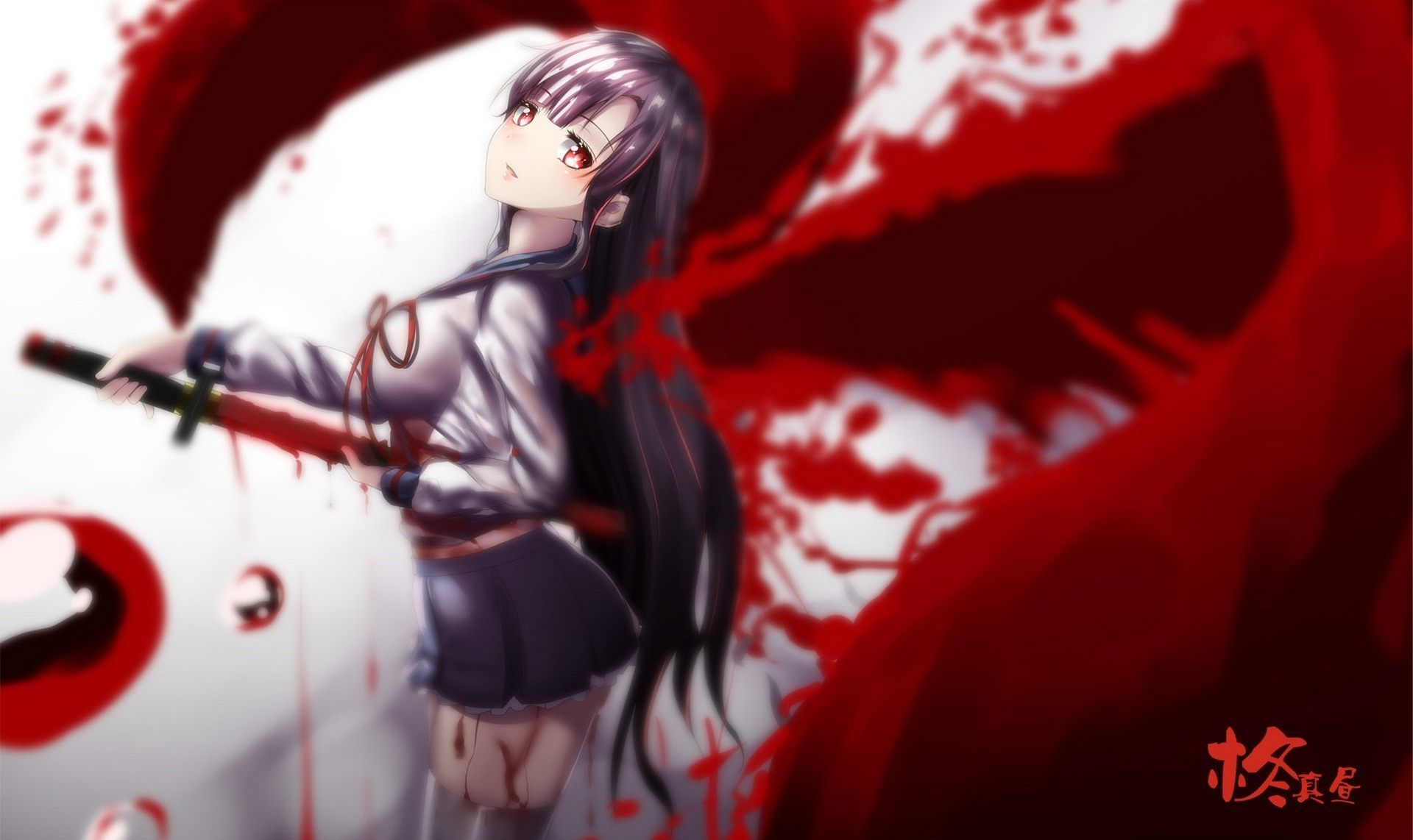 Bloody Anime Girl Wallpapers