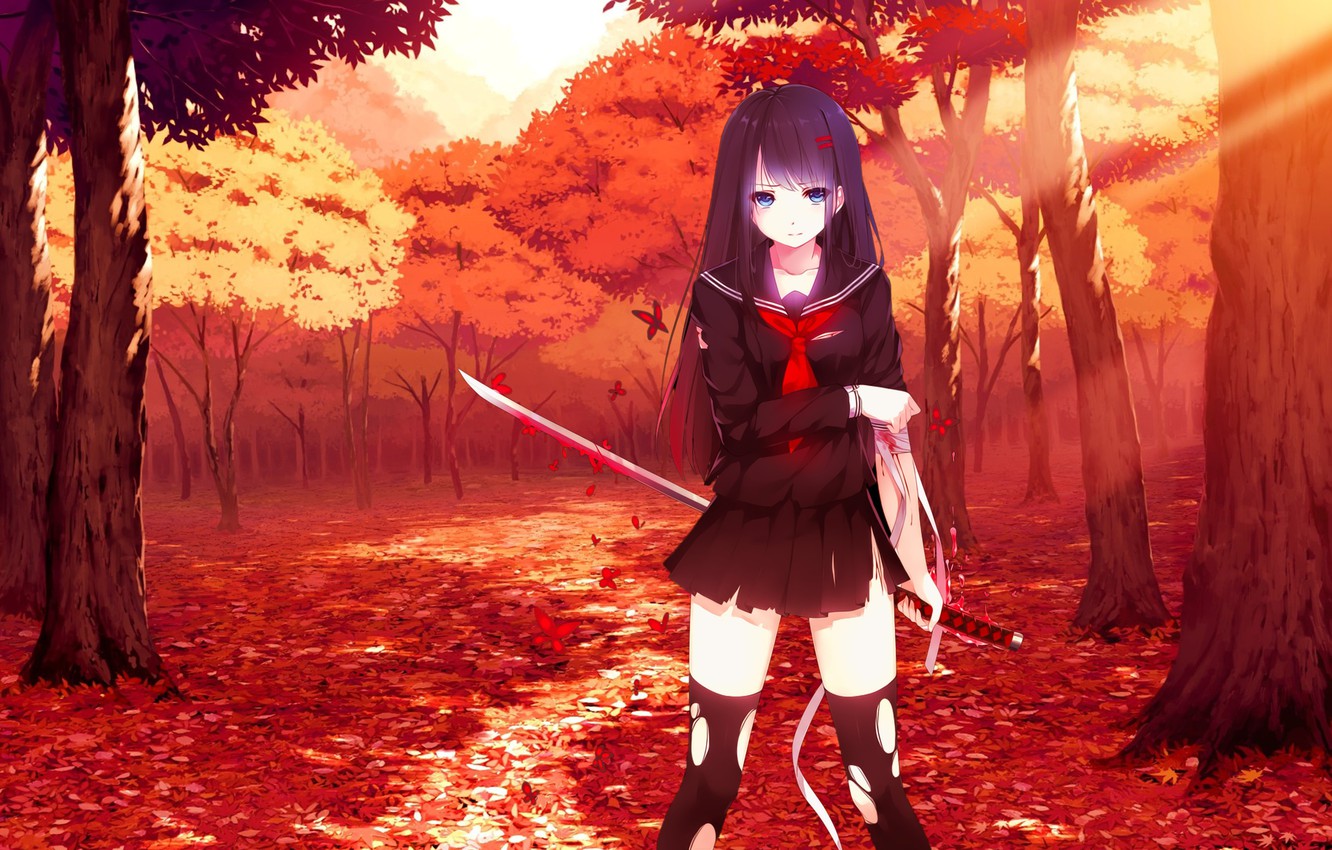 Bloody Anime Girl Wallpapers